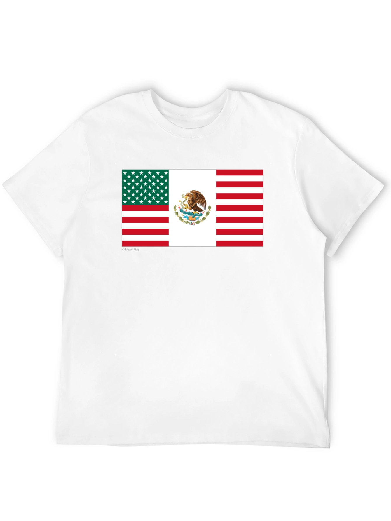 Mexican-American Flag Graphic T-Shirt