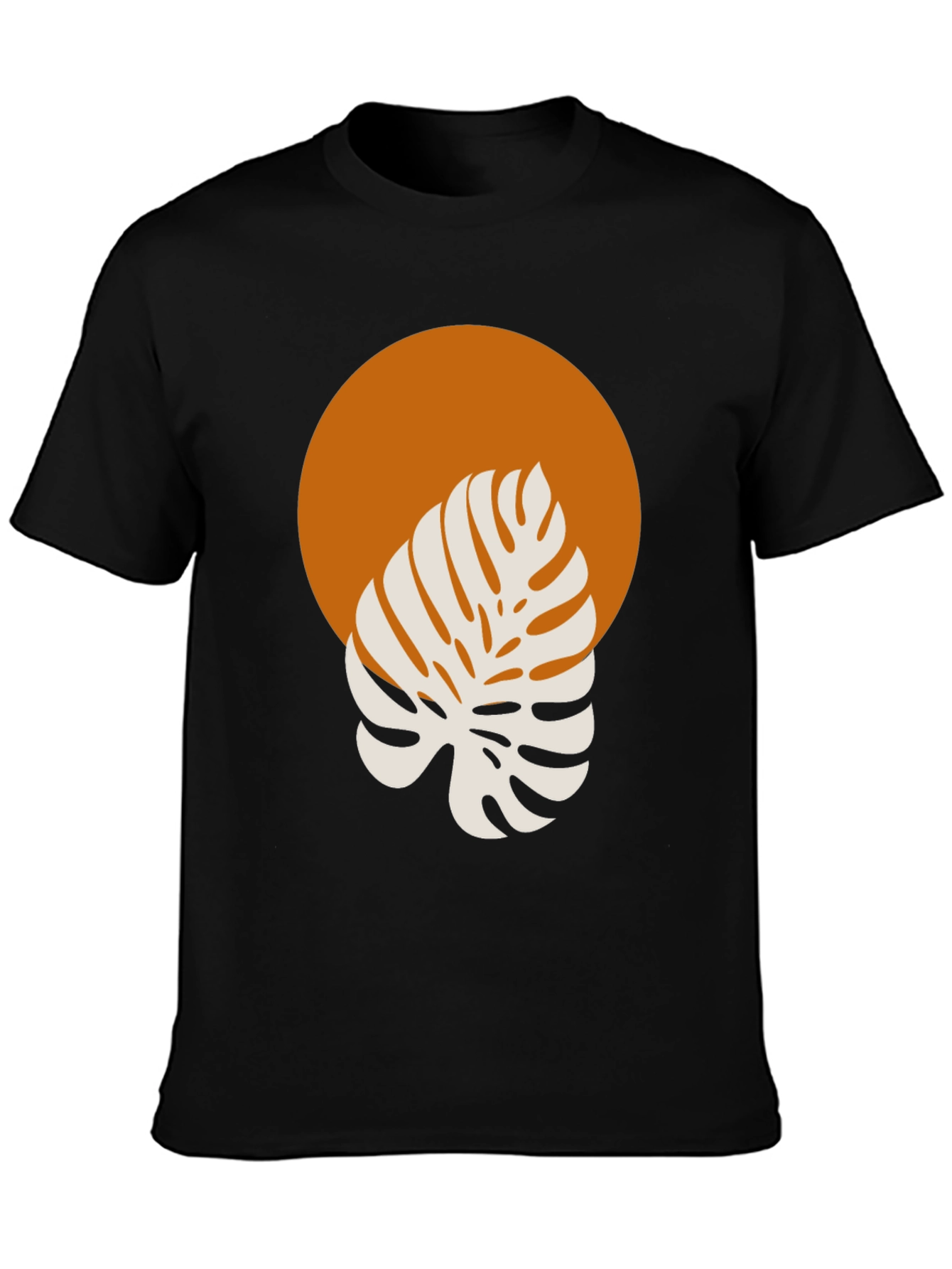 Monstera Graphic Tee - Modern Tropical Style