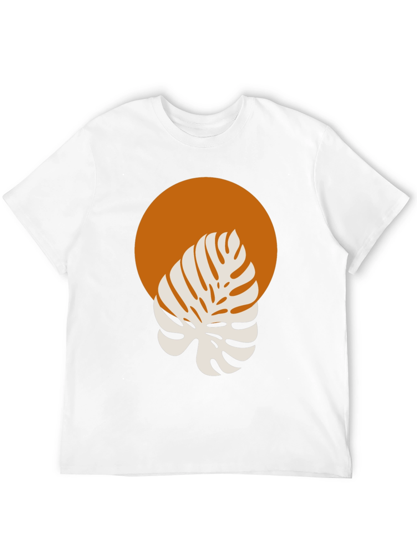 Monstera Graphic Tee - Modern Tropical Style