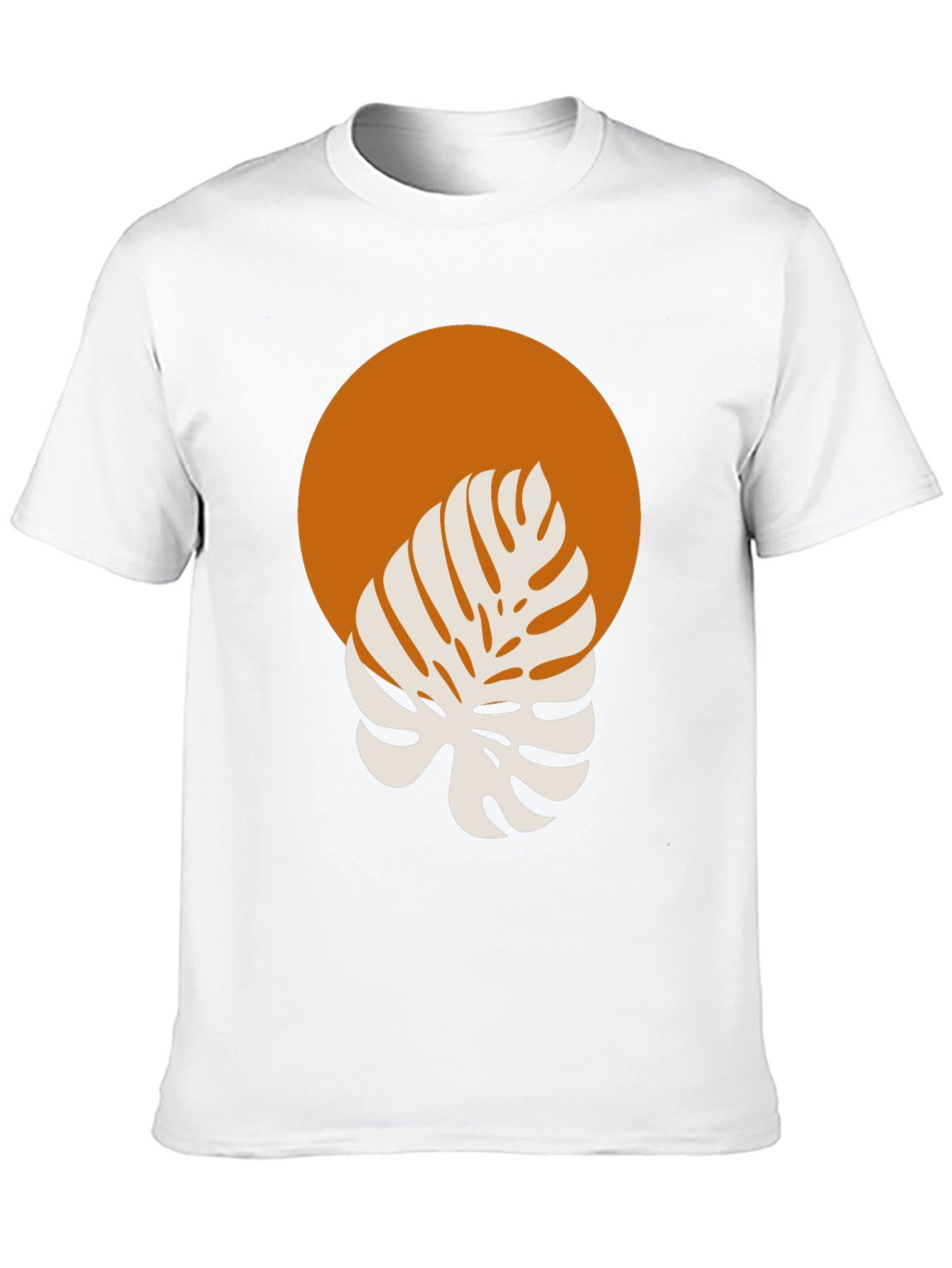 Monstera Graphic Tee - Modern Tropical Style