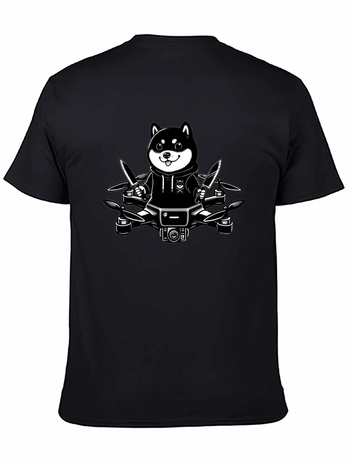 Shiba Inu Drone Graphic Tee