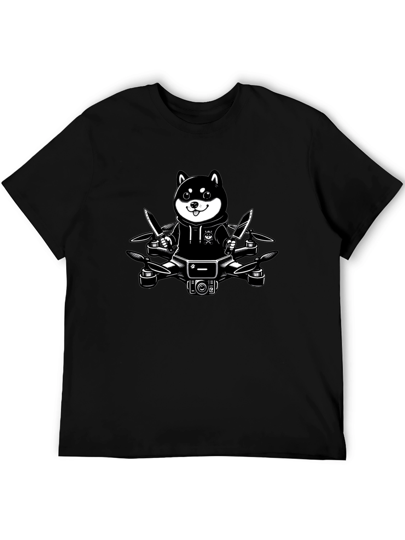 Shiba Inu Drone Graphic Tee