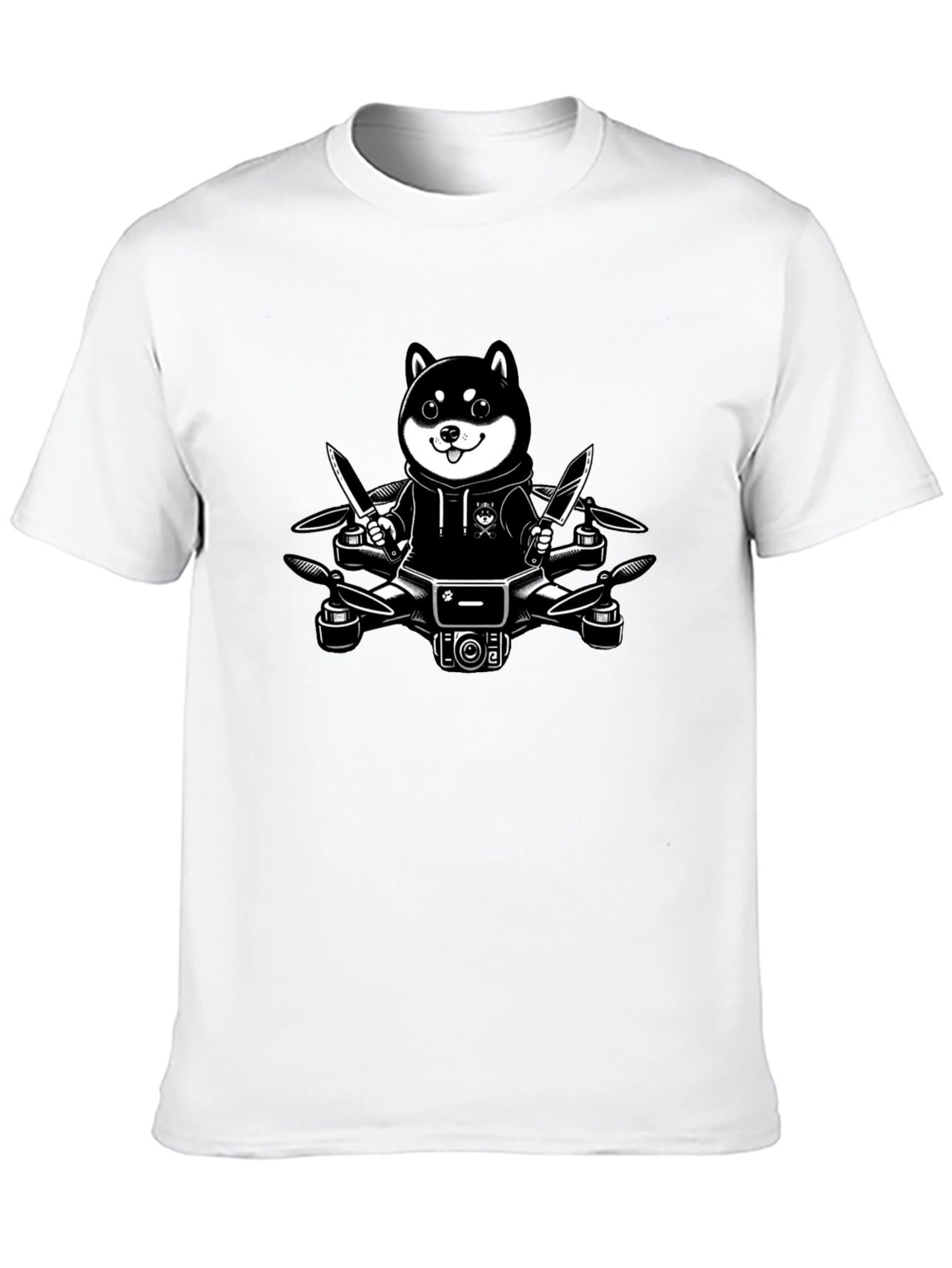 Shiba Inu Drone Graphic Tee