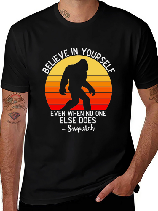 Believe In Yourself Bigfoot Graphic Tee