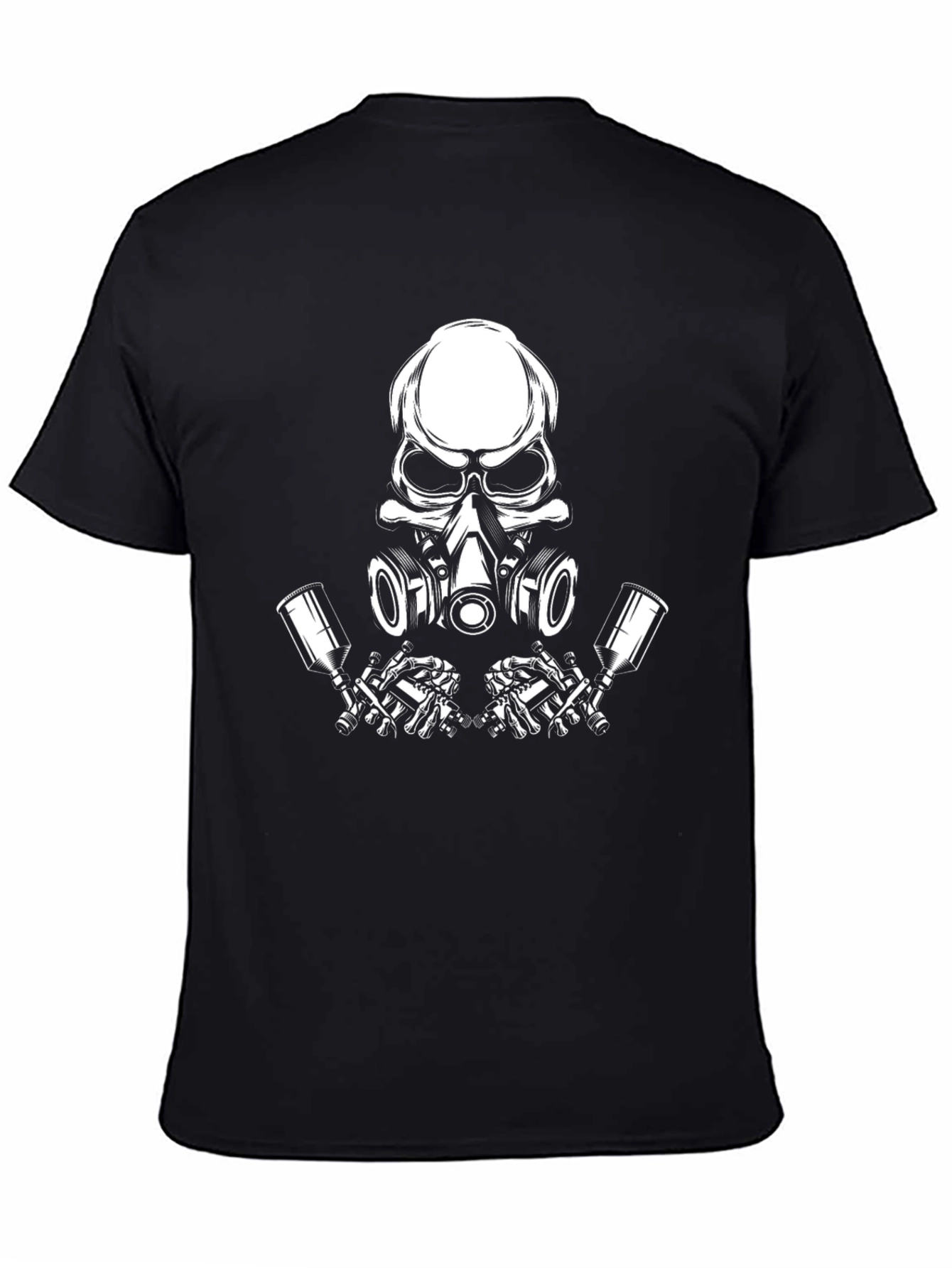 Skull Gas Mask Graphic T-Shirt