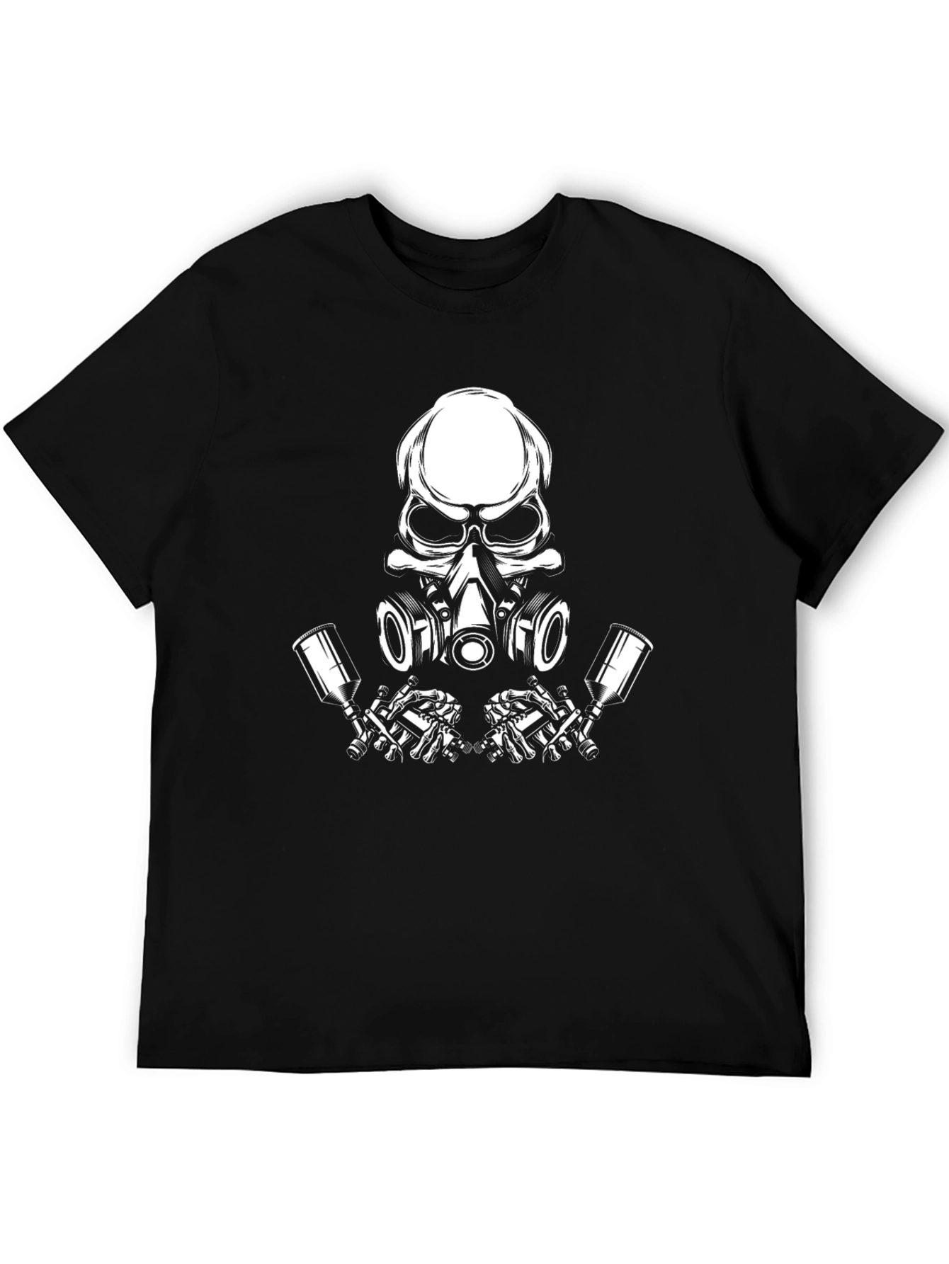 Skull Gas Mask Graphic T-Shirt