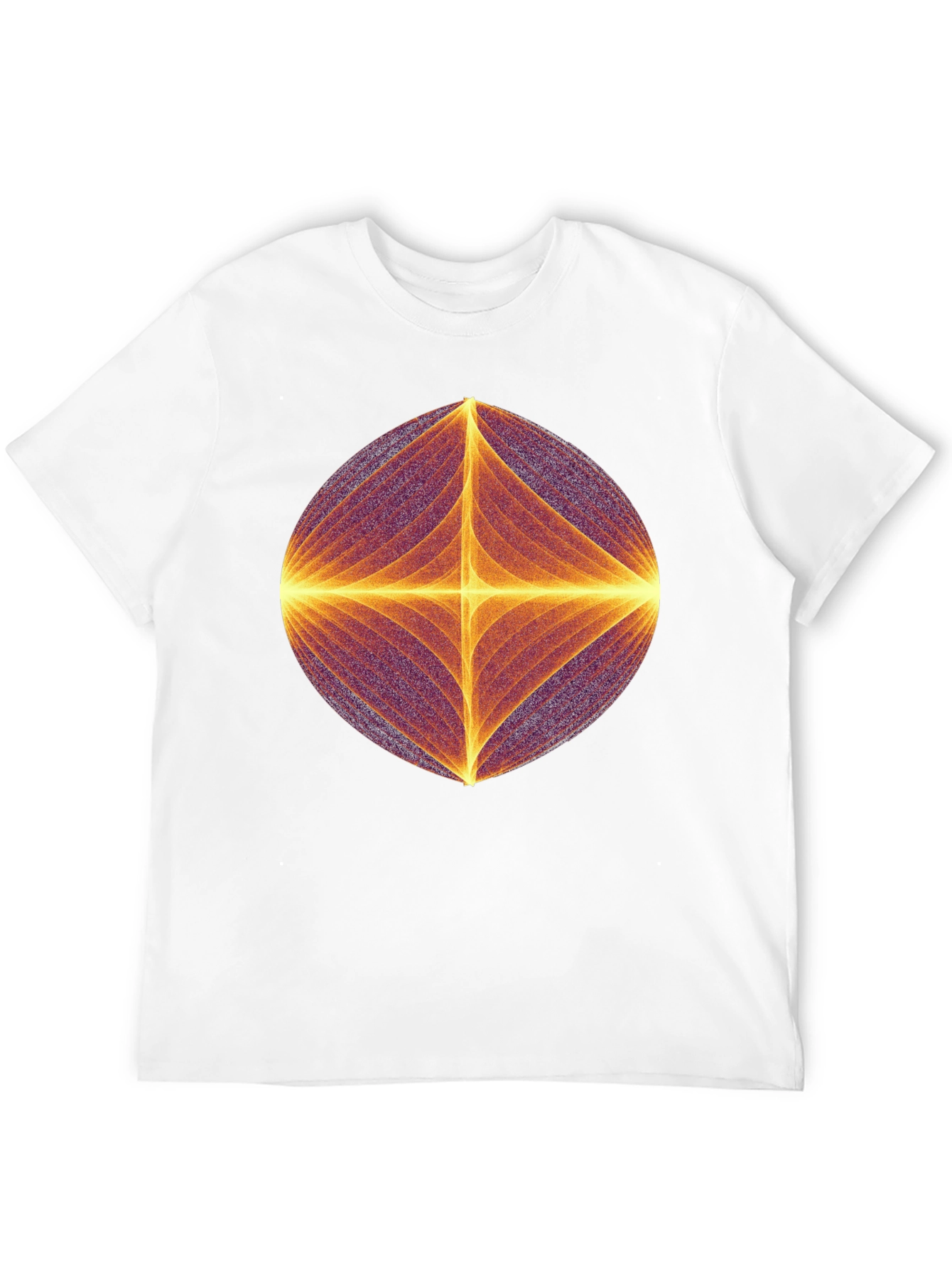 Abstract Geometric Graphic Print Black T-Shirt