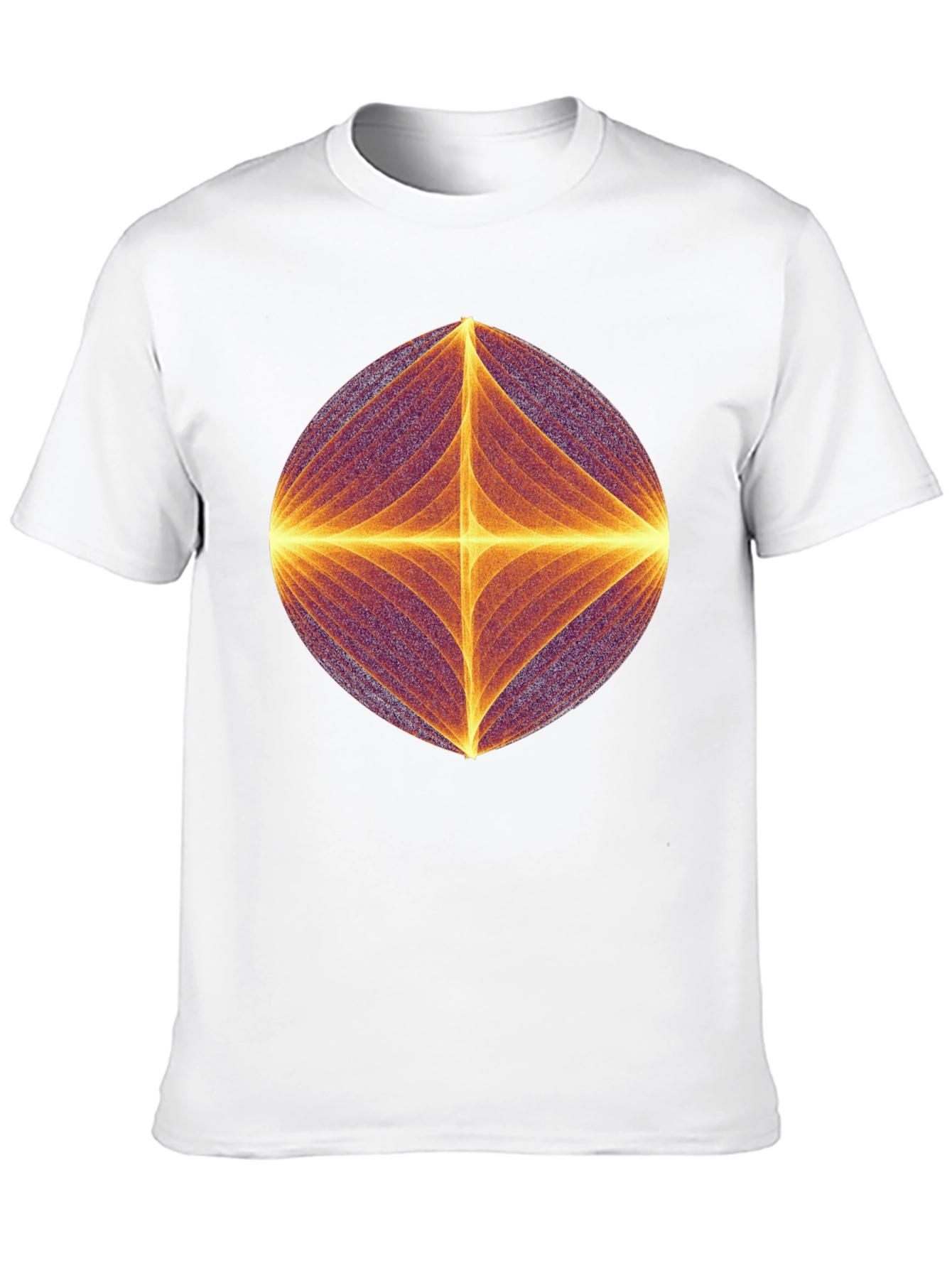 Abstract Geometric Graphic Print Black T-Shirt