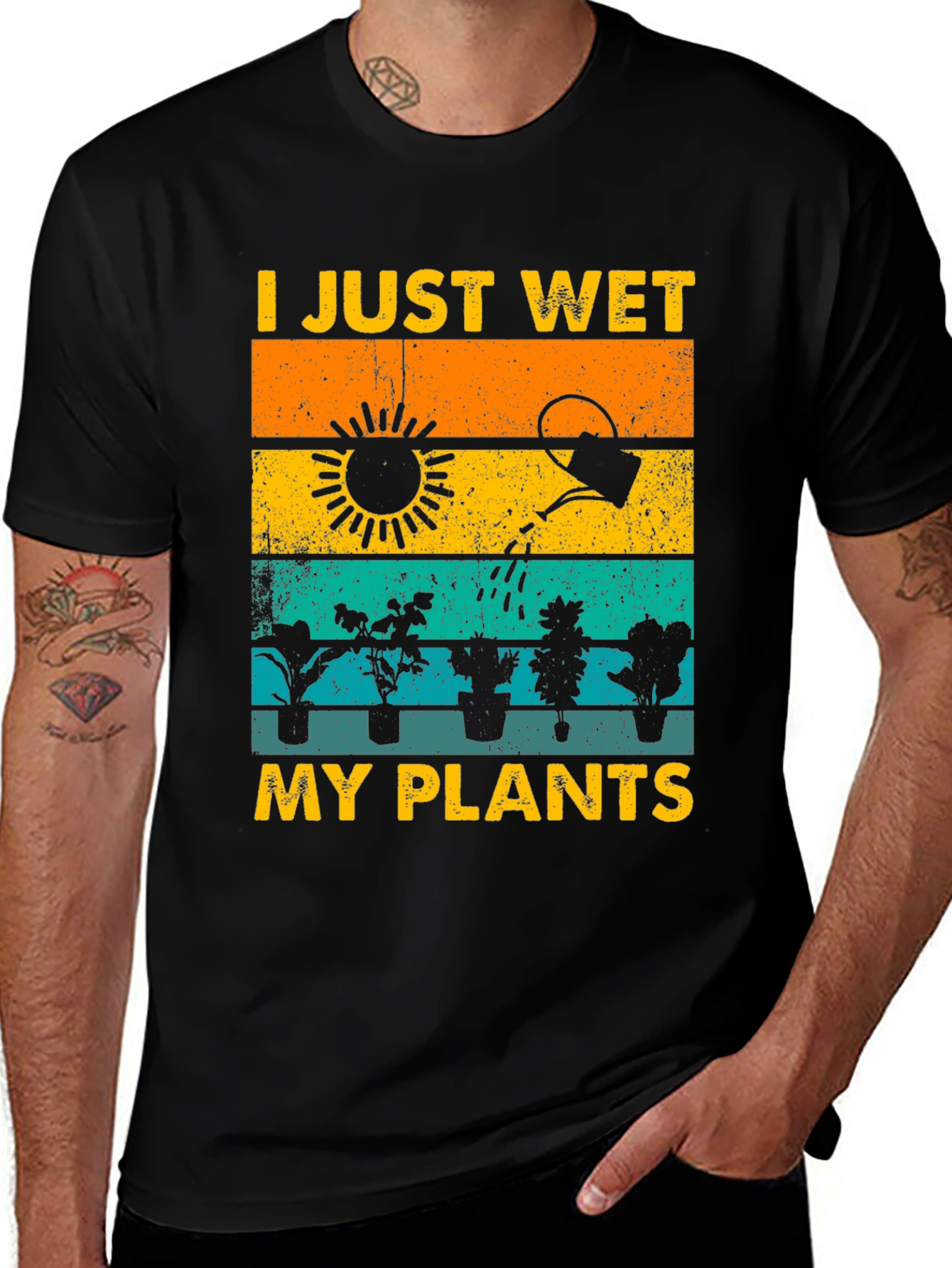 I Just Wet My Plants T-Shirt Gardener Gift