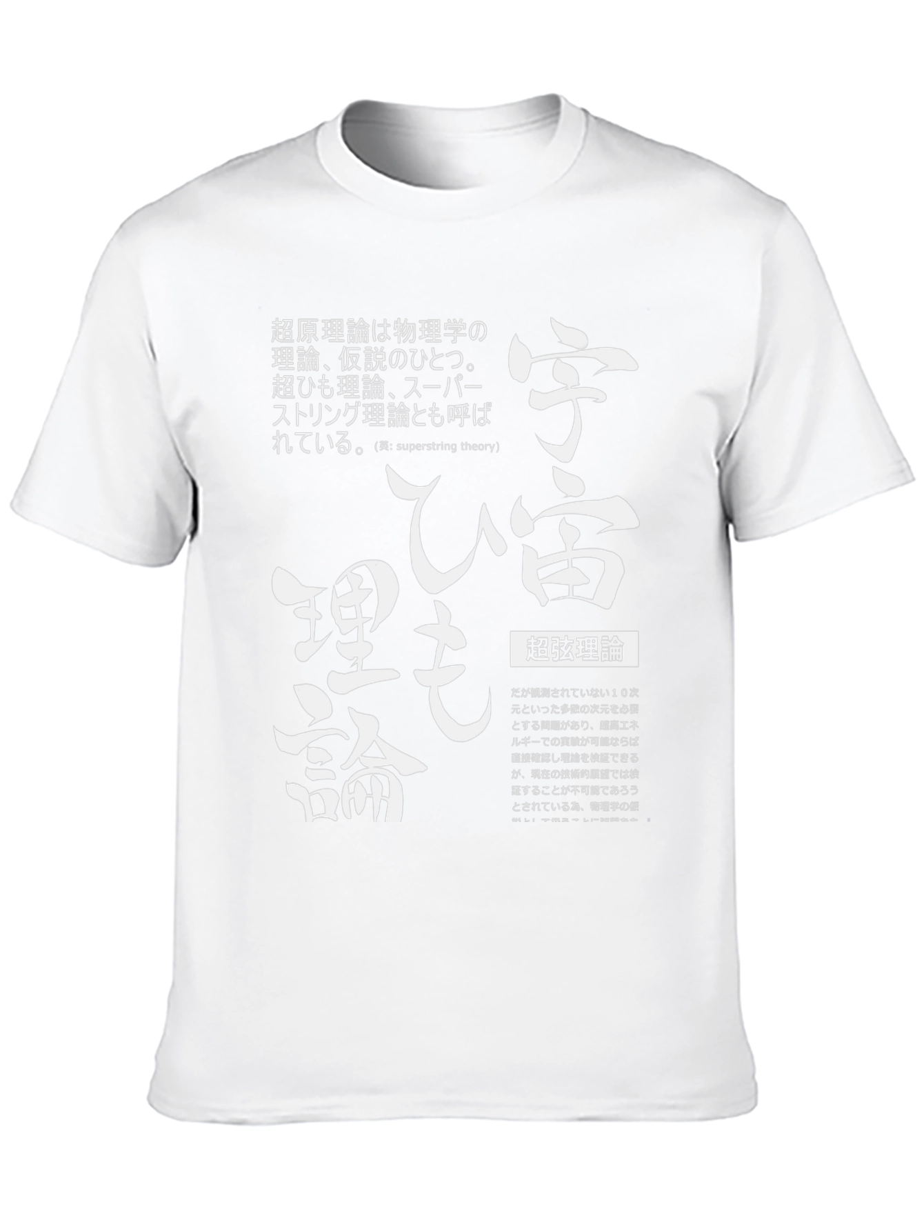 Superstring Theory T-Shirt Japanese Text