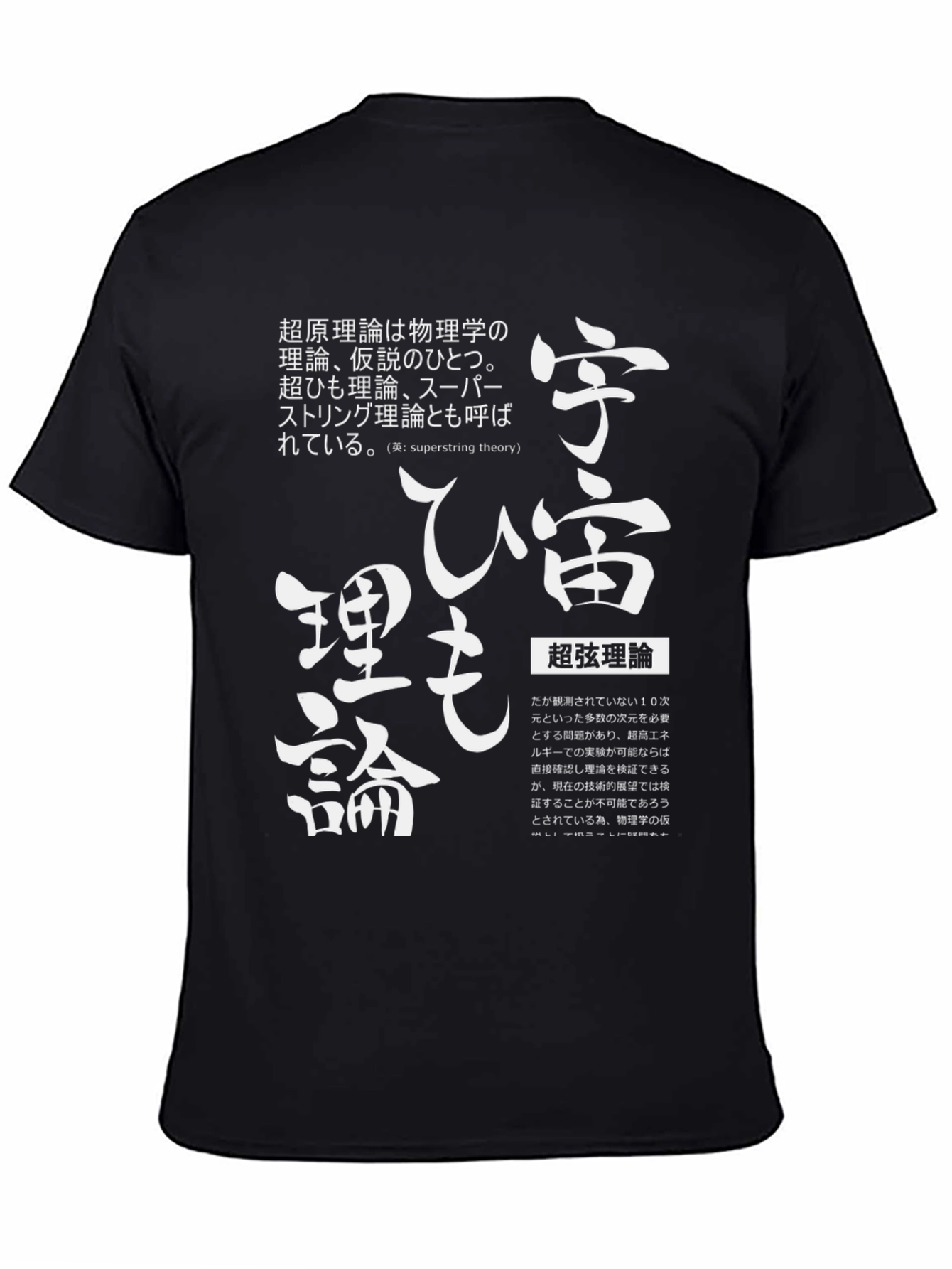 Superstring Theory T-Shirt Japanese Text