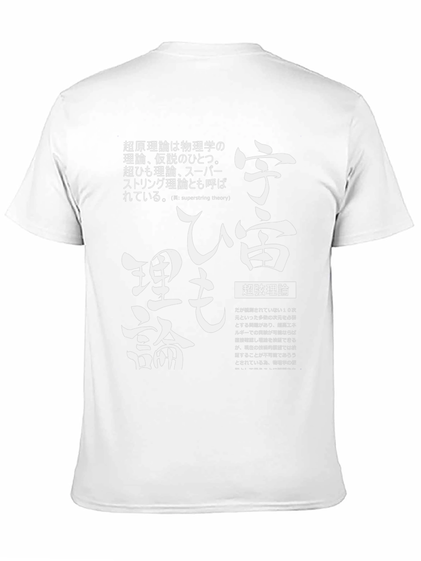 Superstring Theory T-Shirt Japanese Text