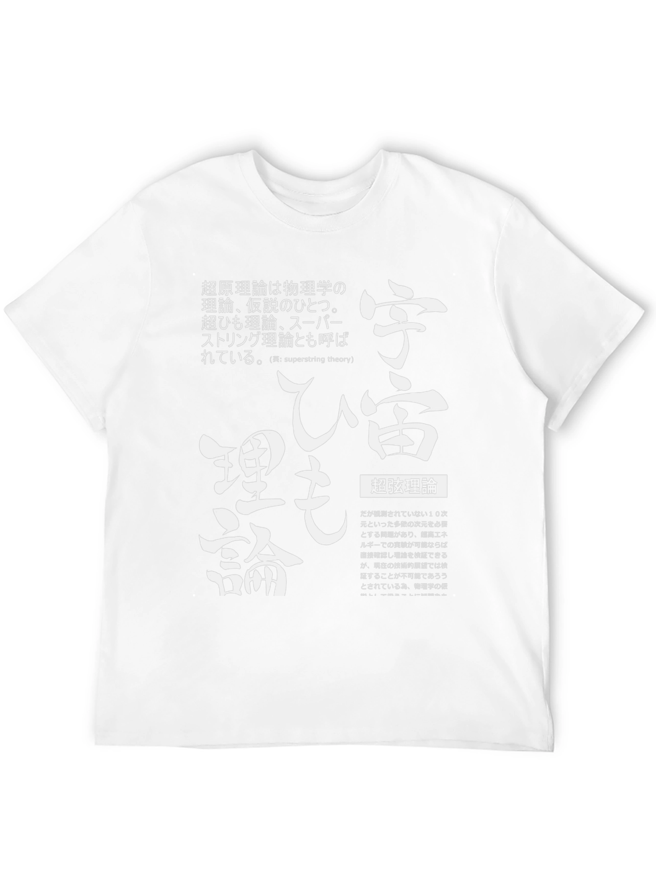 Superstring Theory T-Shirt Japanese Text
