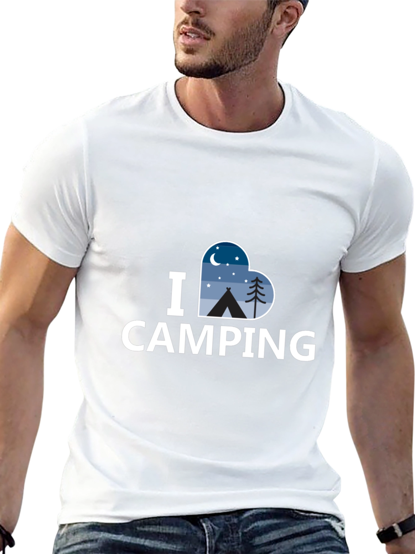 I Heart Camping Graphic Tee - Unisex