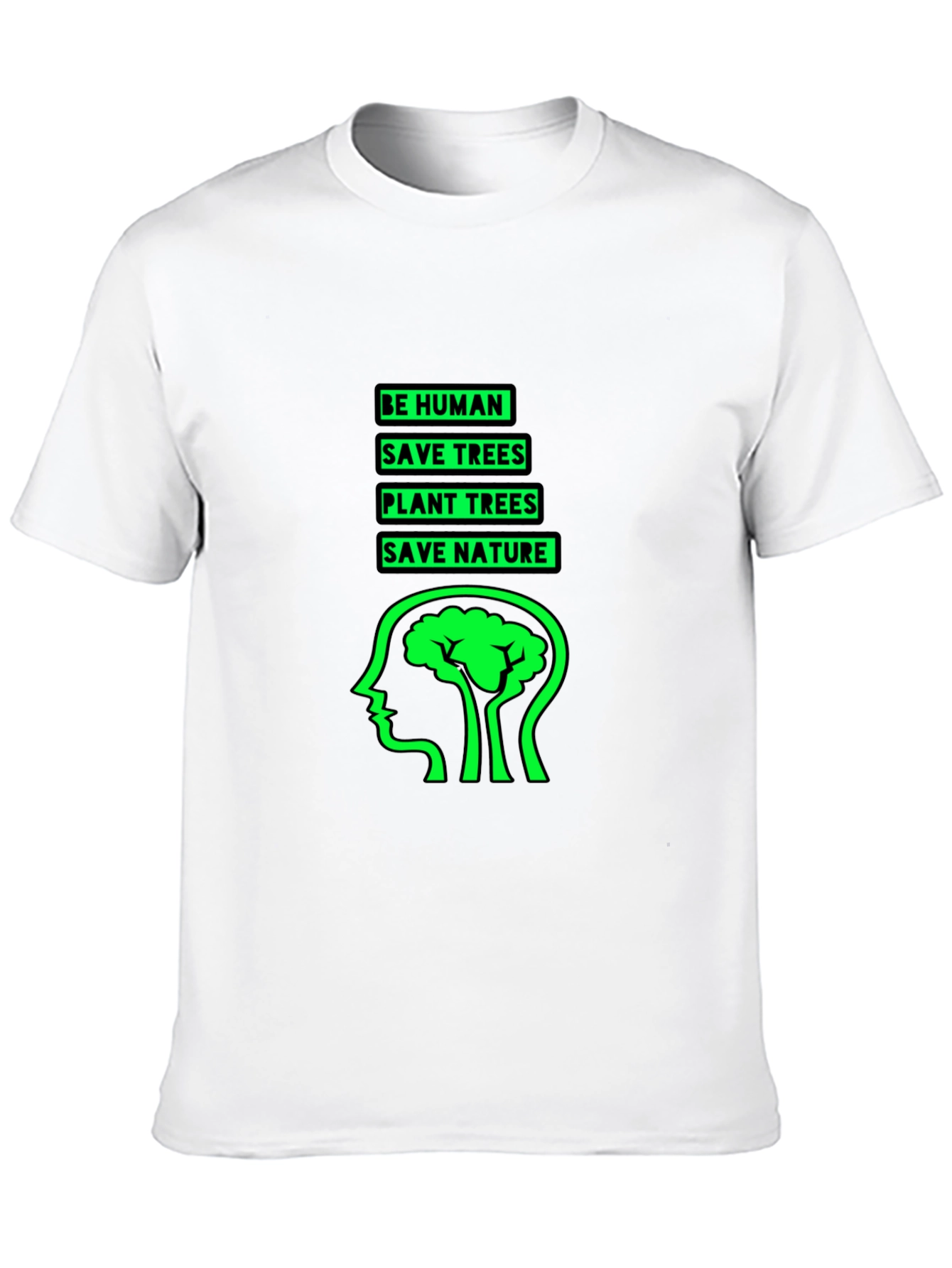 Eco-Friendly Black Graphic T-Shirt