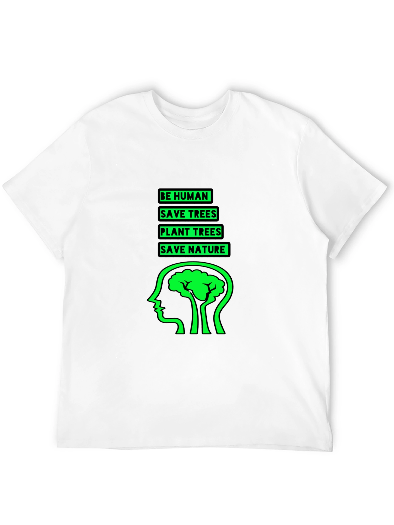 Eco-Friendly Black Graphic T-Shirt