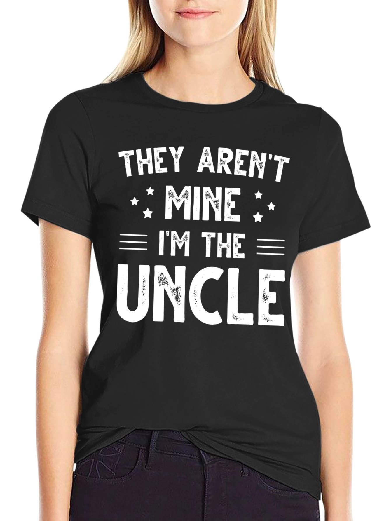 They Arent Mine Im the Uncle Black T-Shirt