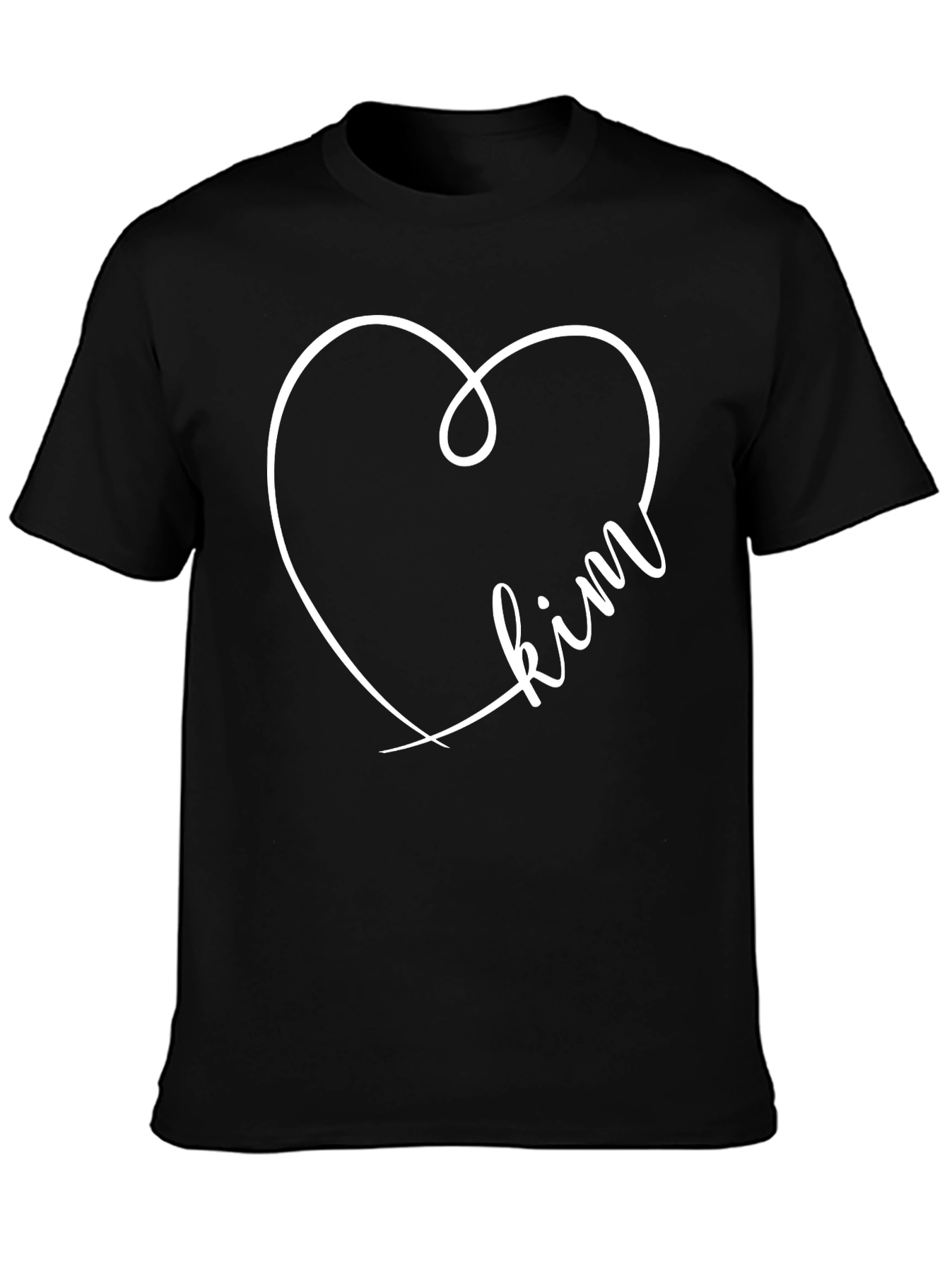 Heart Kim Black T-Shirt
