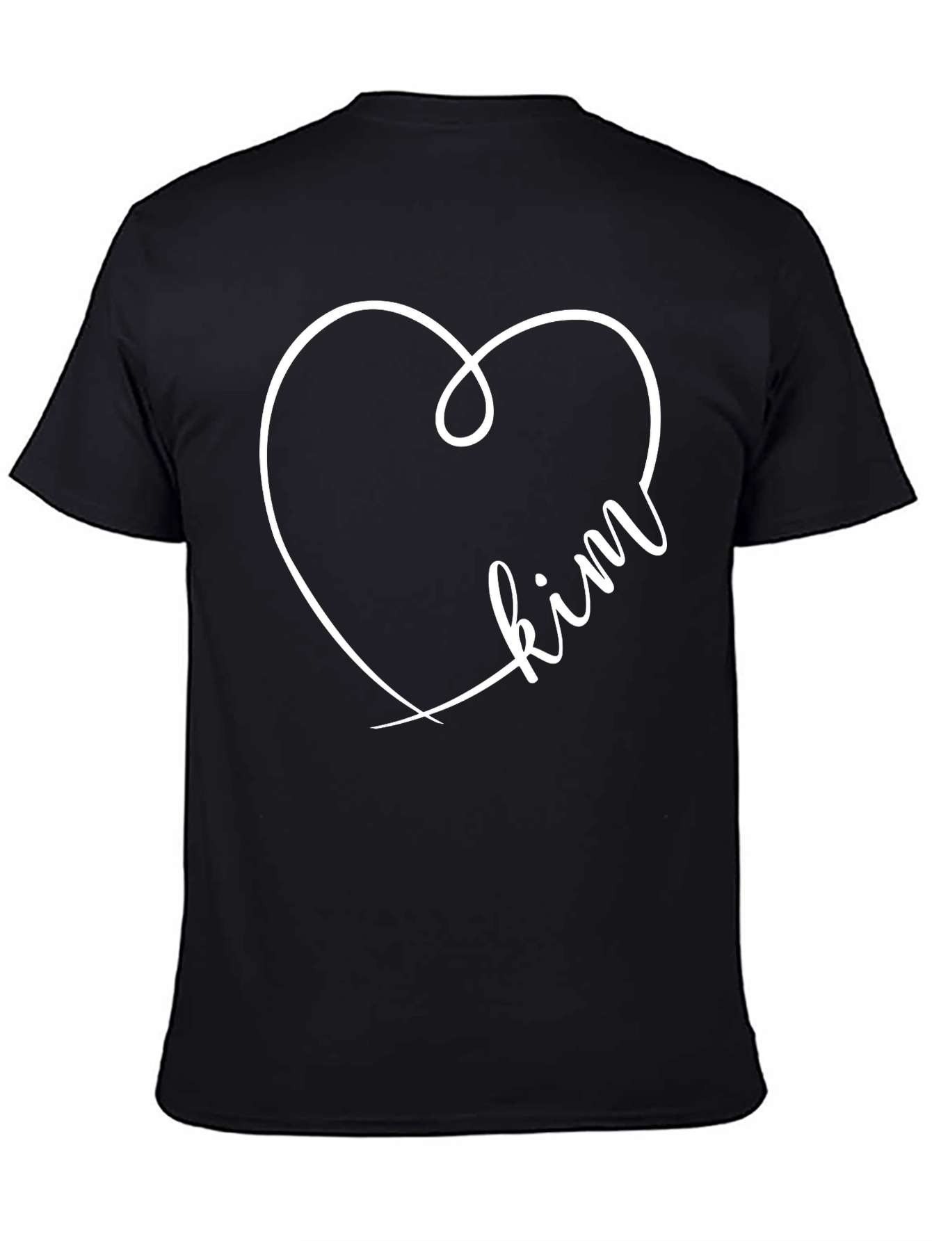 Heart Kim Black T-Shirt