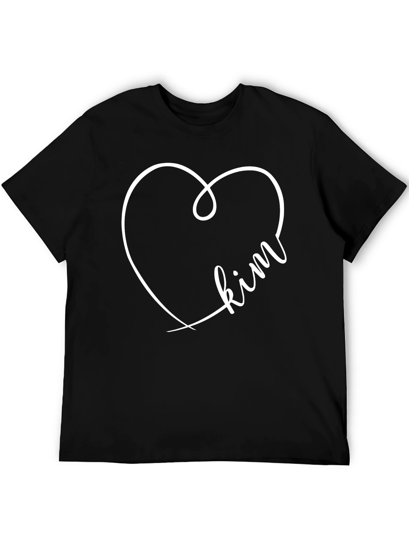 Heart Kim Black T-Shirt
