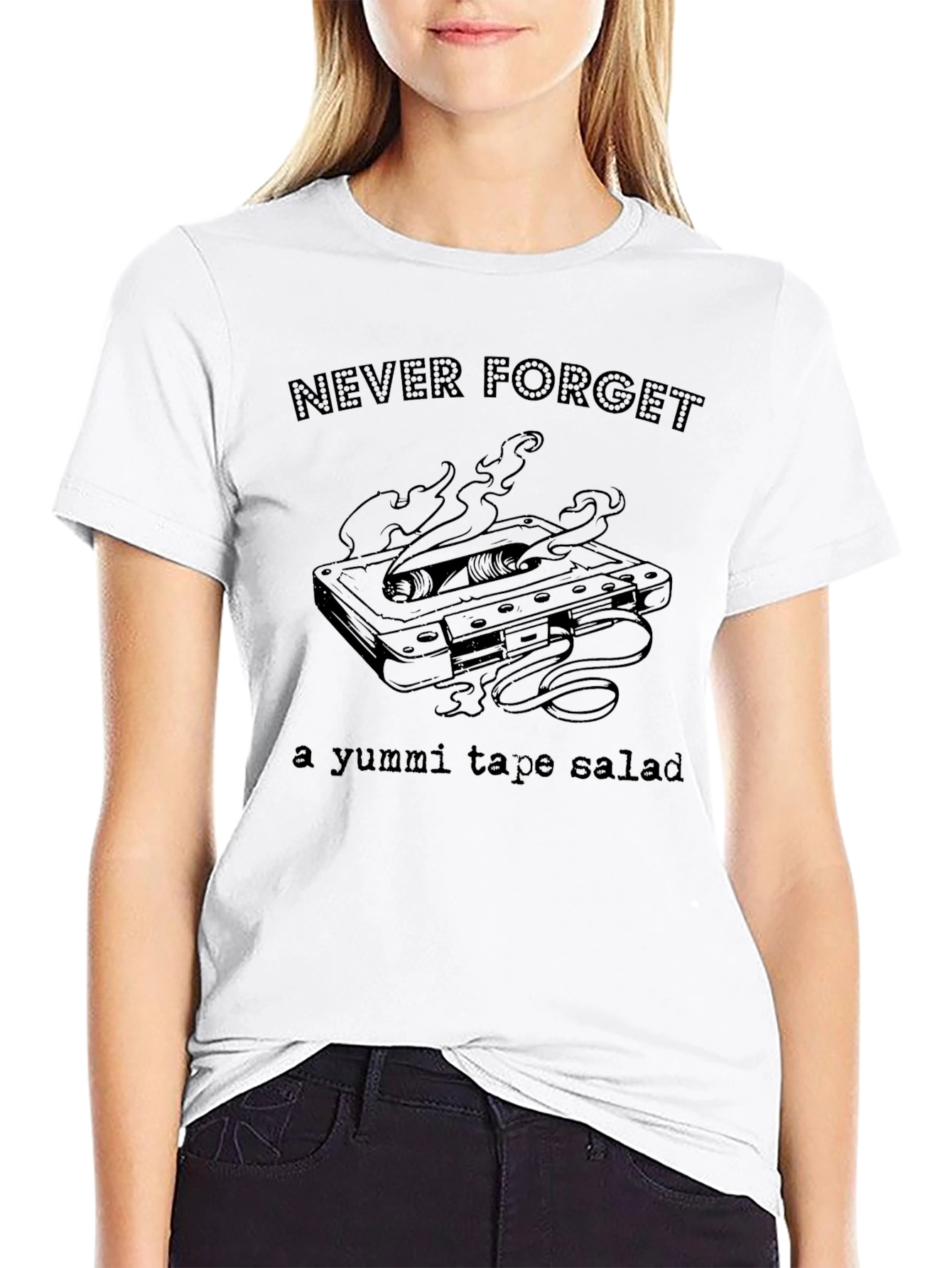 Never Forget Cassette Tape Graphic Tee