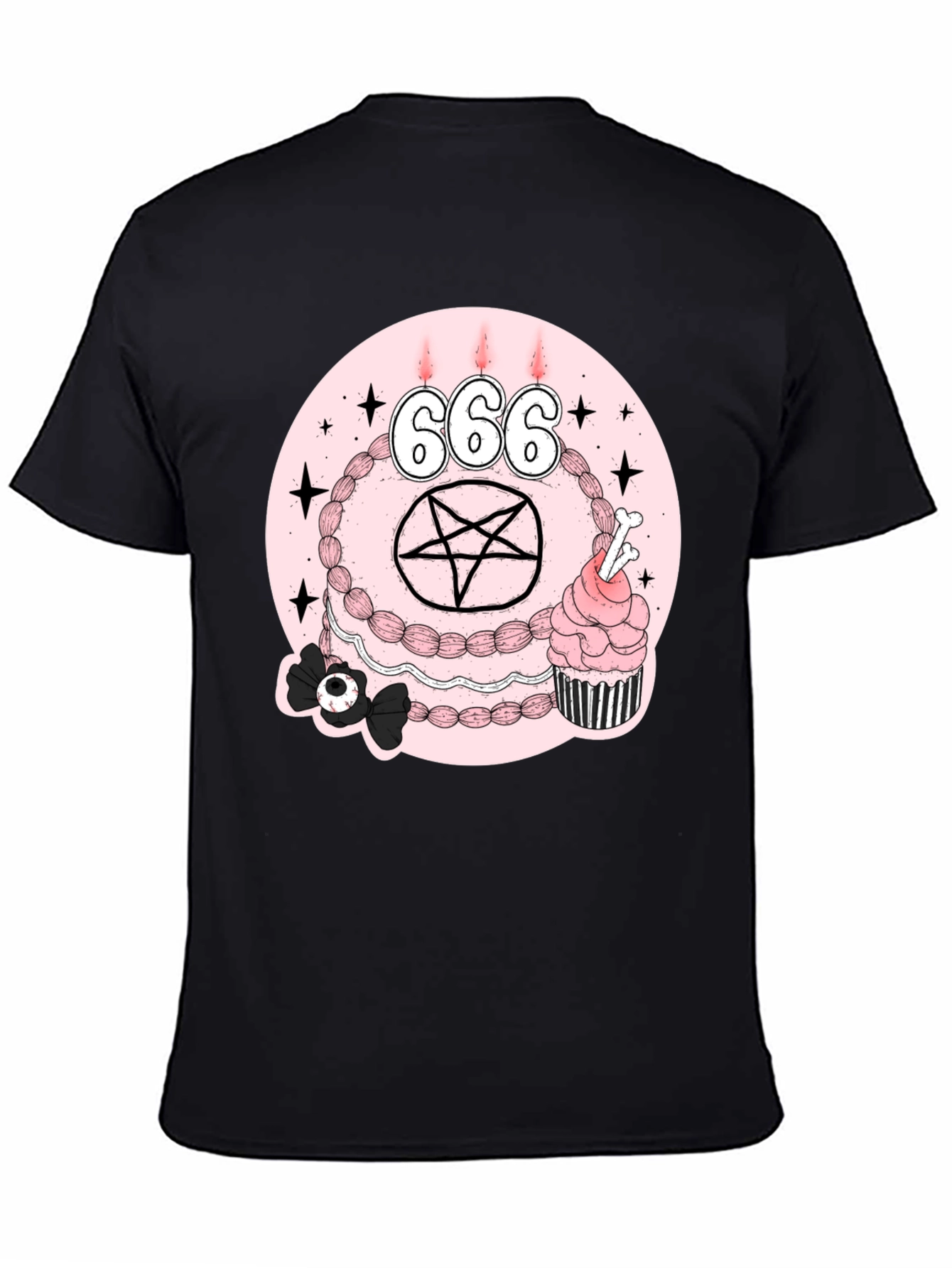 Gothic Birthday Cake Graphic Tee