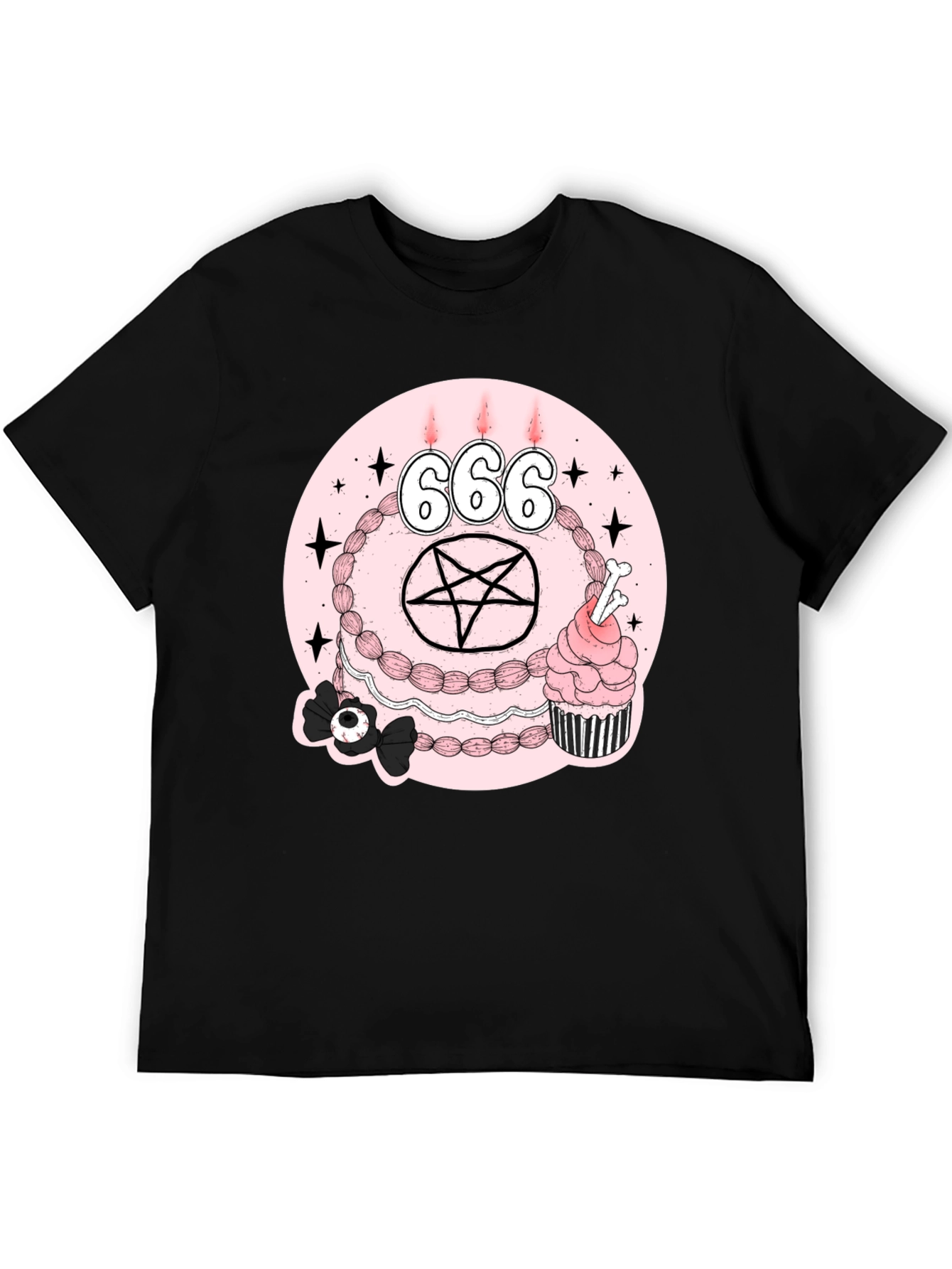 Gothic Birthday Cake Graphic Tee