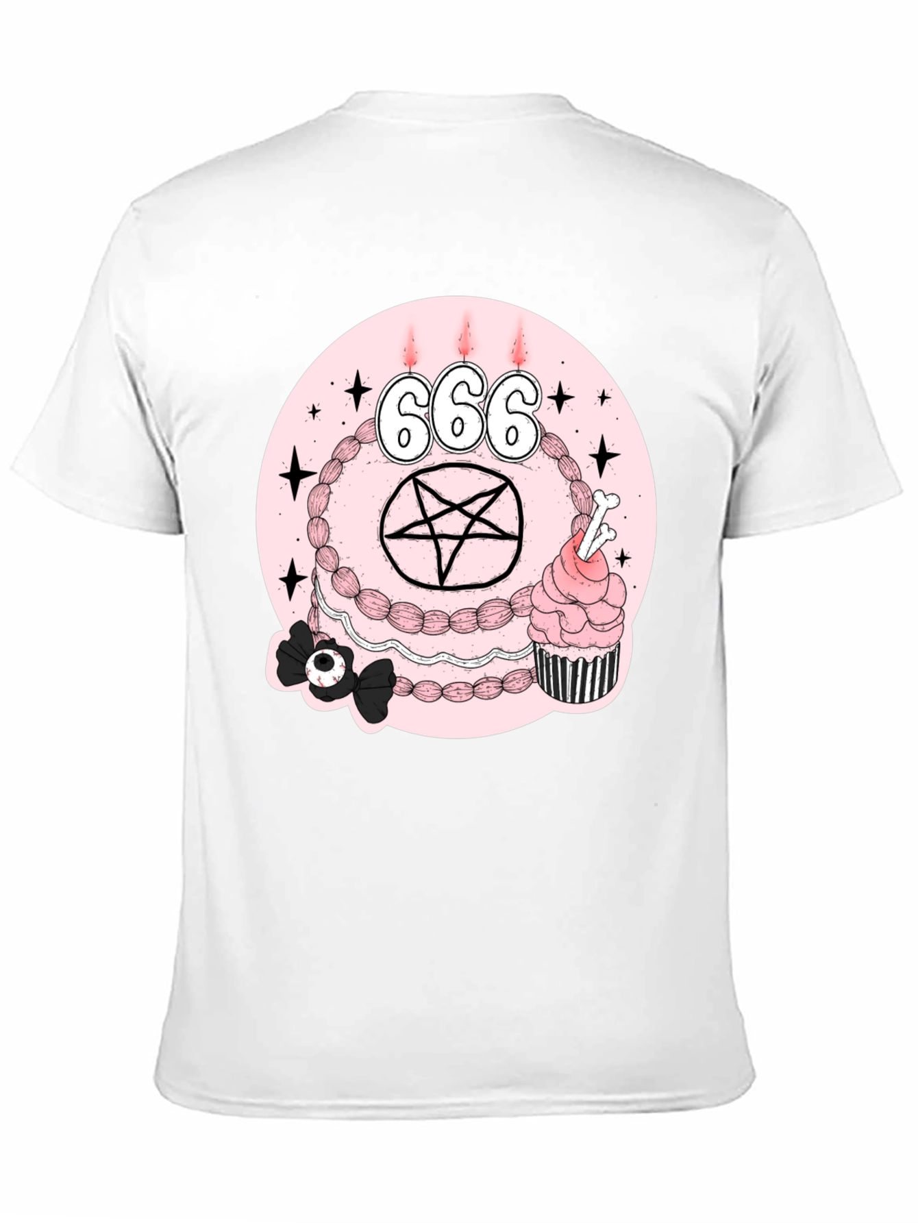 Gothic Birthday Cake Graphic Tee