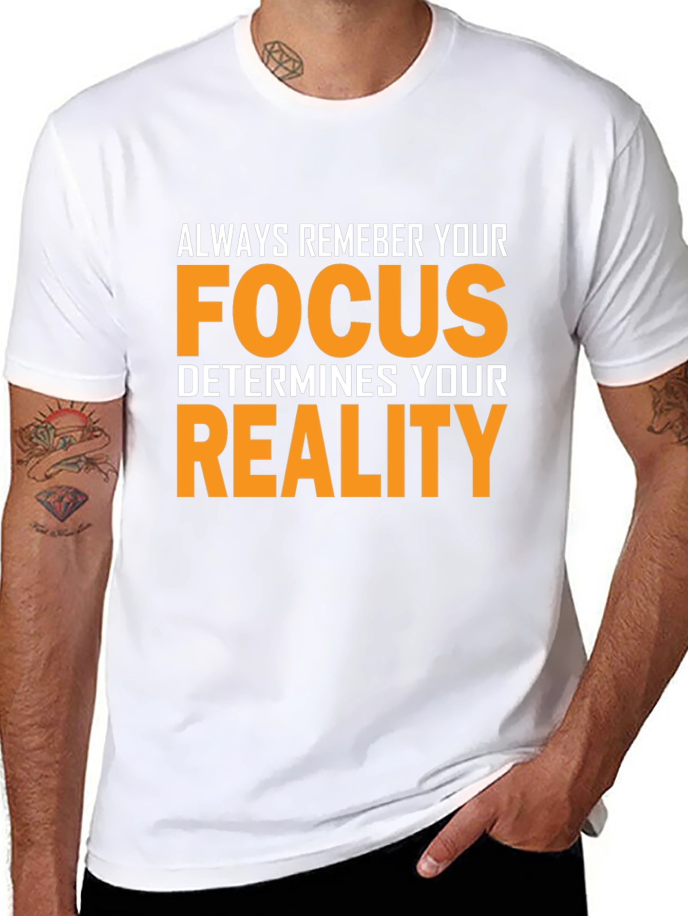 Focus Determines Reality Graphic T-Shirt