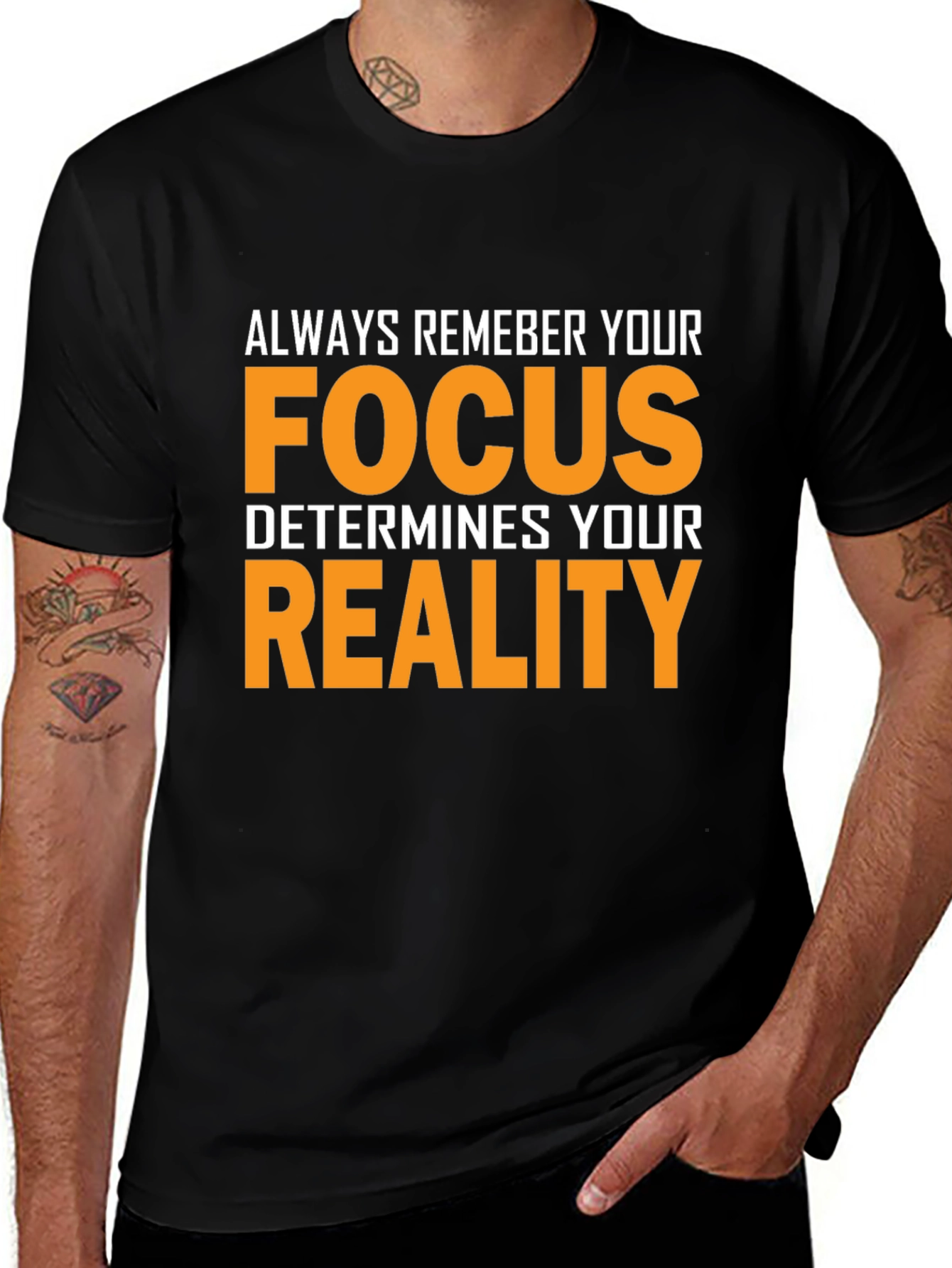Focus Determines Reality Graphic T-Shirt