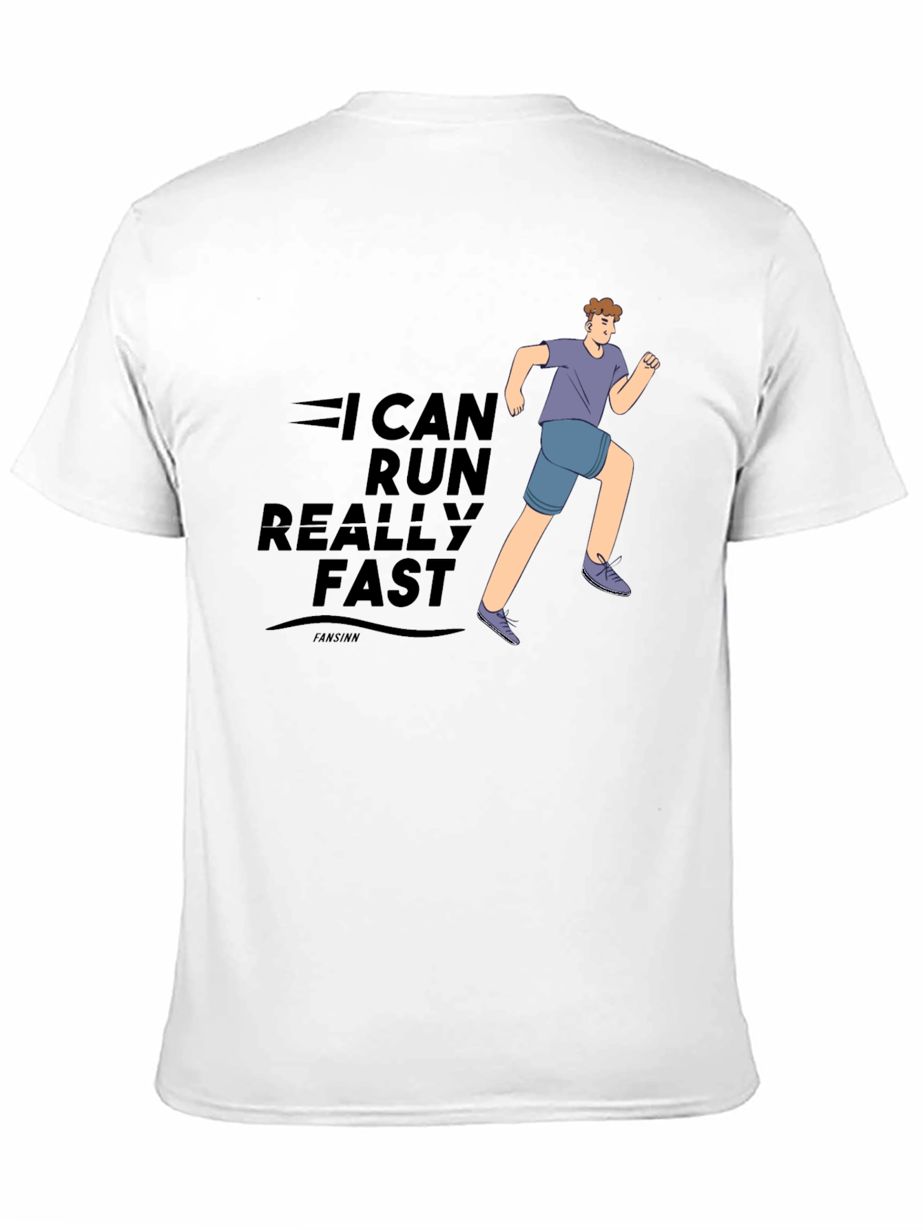 I Can Run Really Fast Black T-Shirt