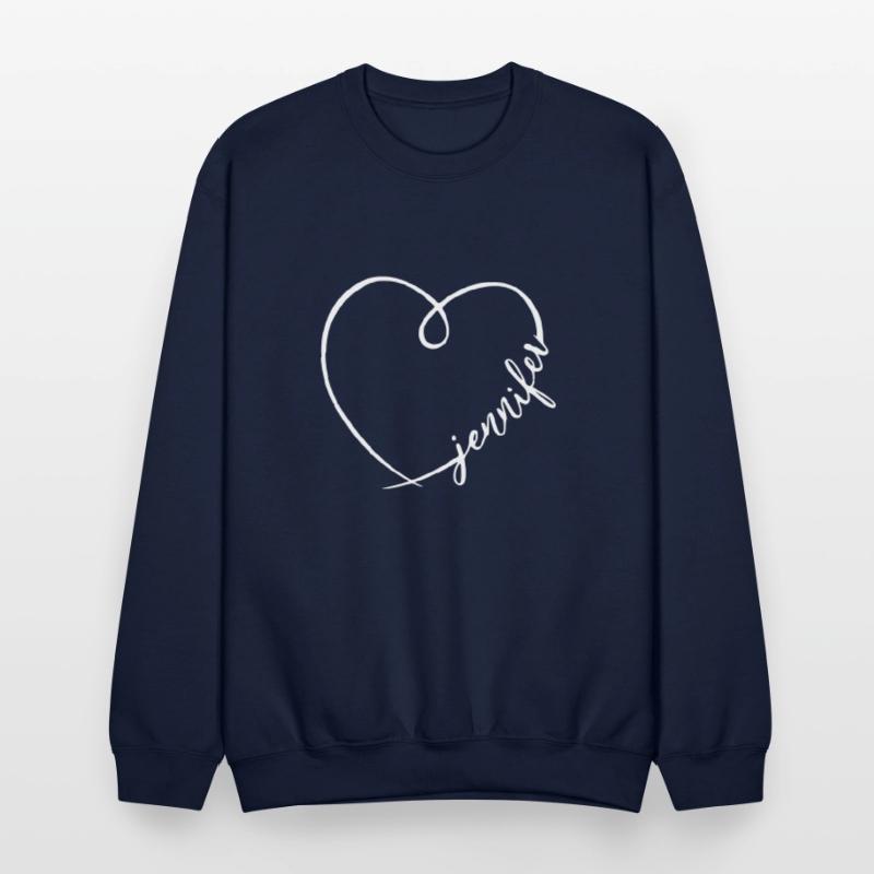 Jennifer Name Heart Calligraphy