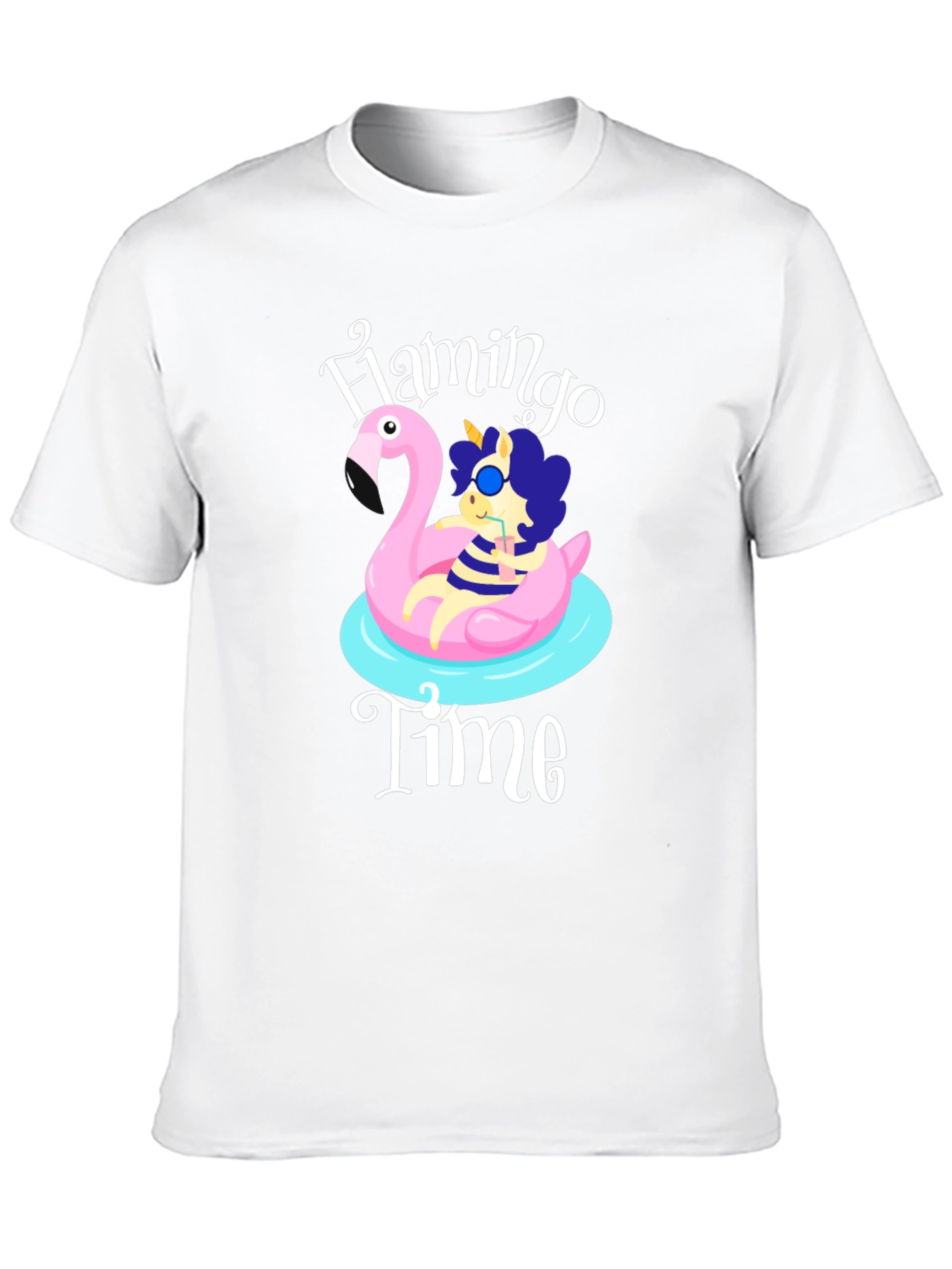 Flamingo Time T-Shirt Summer Ready