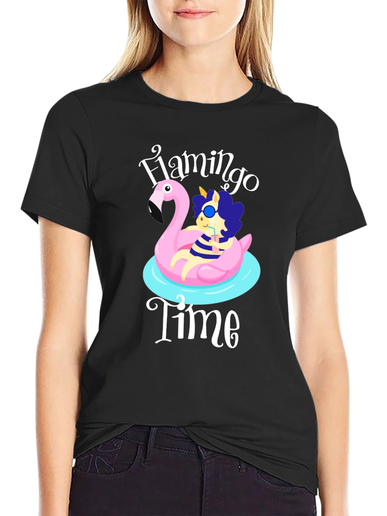 Flamingo Time T-Shirt Summer Ready