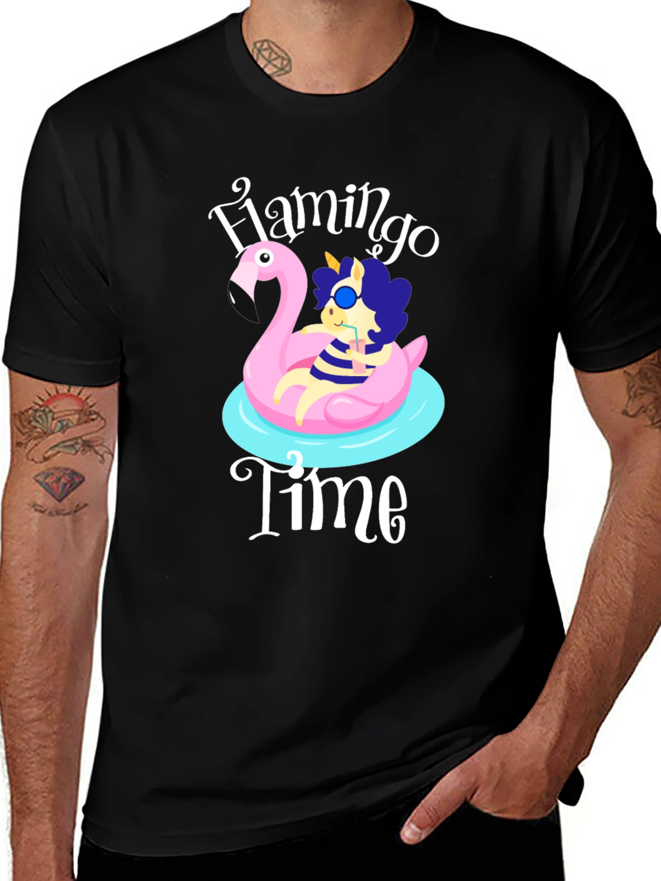 Flamingo Time T-Shirt Summer Ready