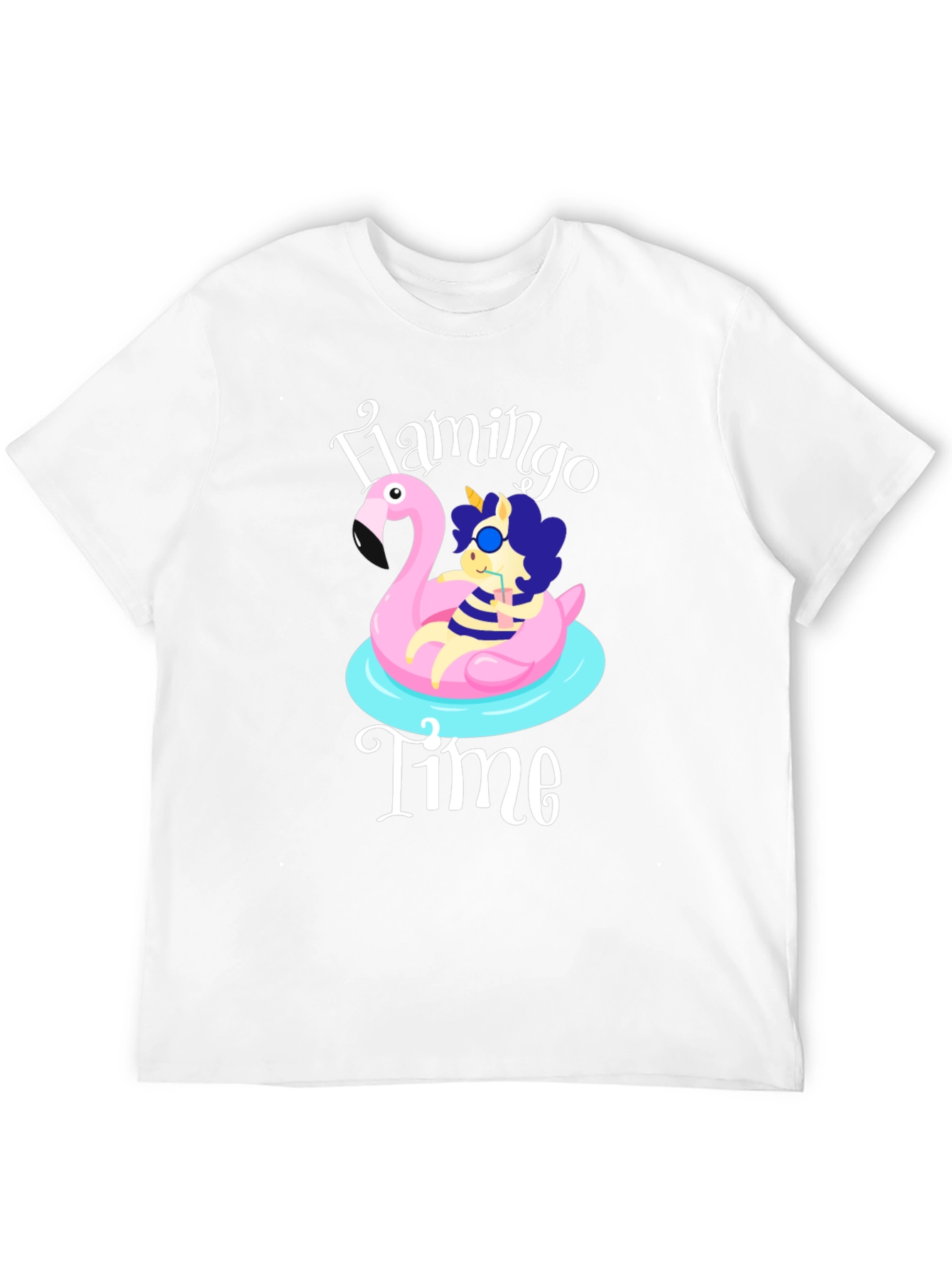 Flamingo Time T-Shirt Summer Ready