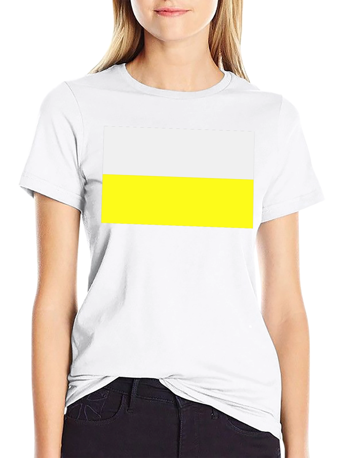 Stylish Black Tee with Ukraine Flag Graphic