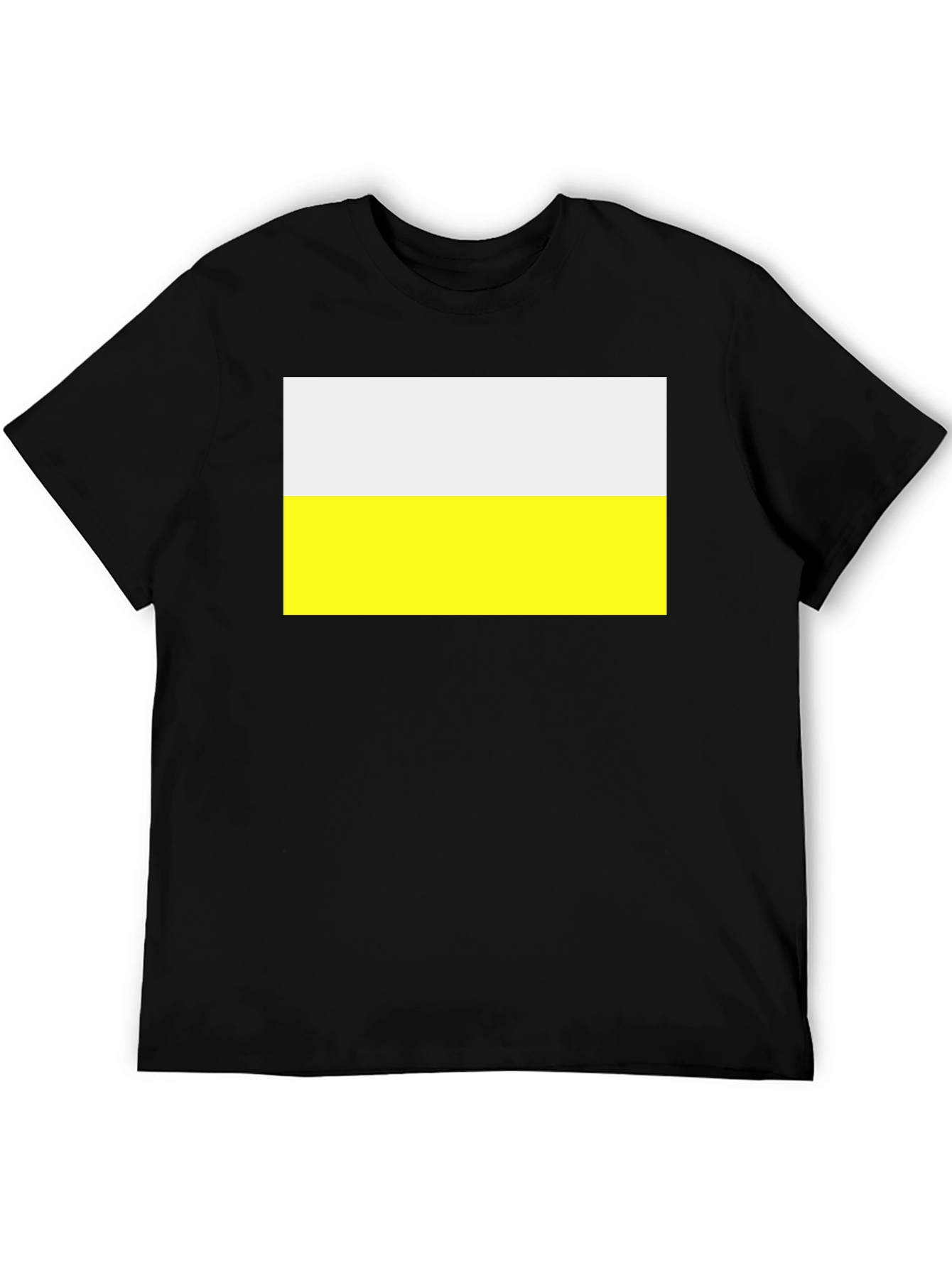 Stylish Black Tee with Ukraine Flag Graphic