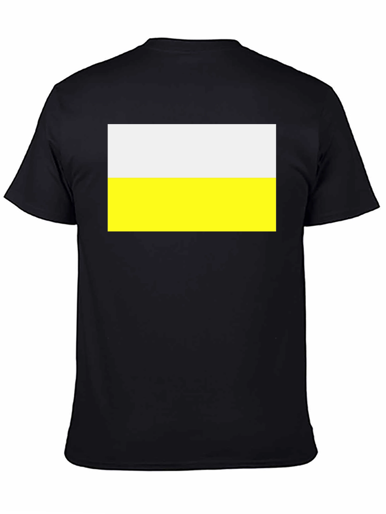 Stylish Black Tee with Ukraine Flag Graphic