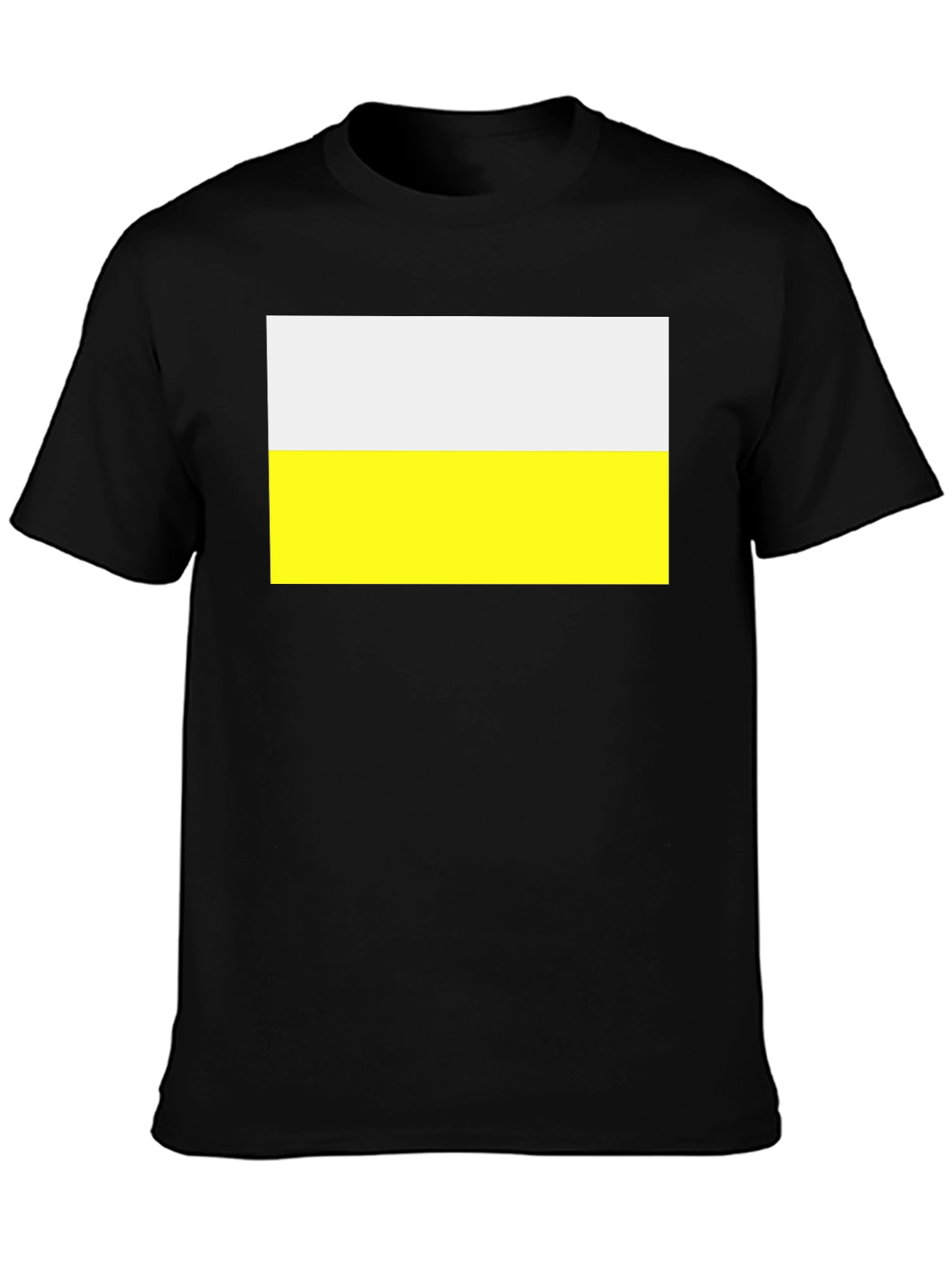 Stylish Black Tee with Ukraine Flag Graphic