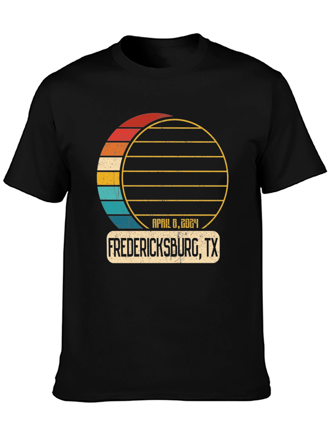 Fredericksburg TX April 8 2024 Eclipse T-Shirt
