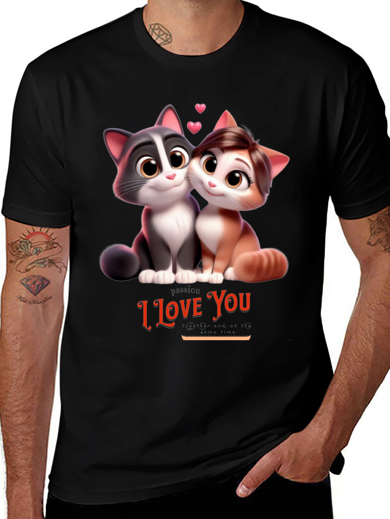 I Love You Cats T-Shirt