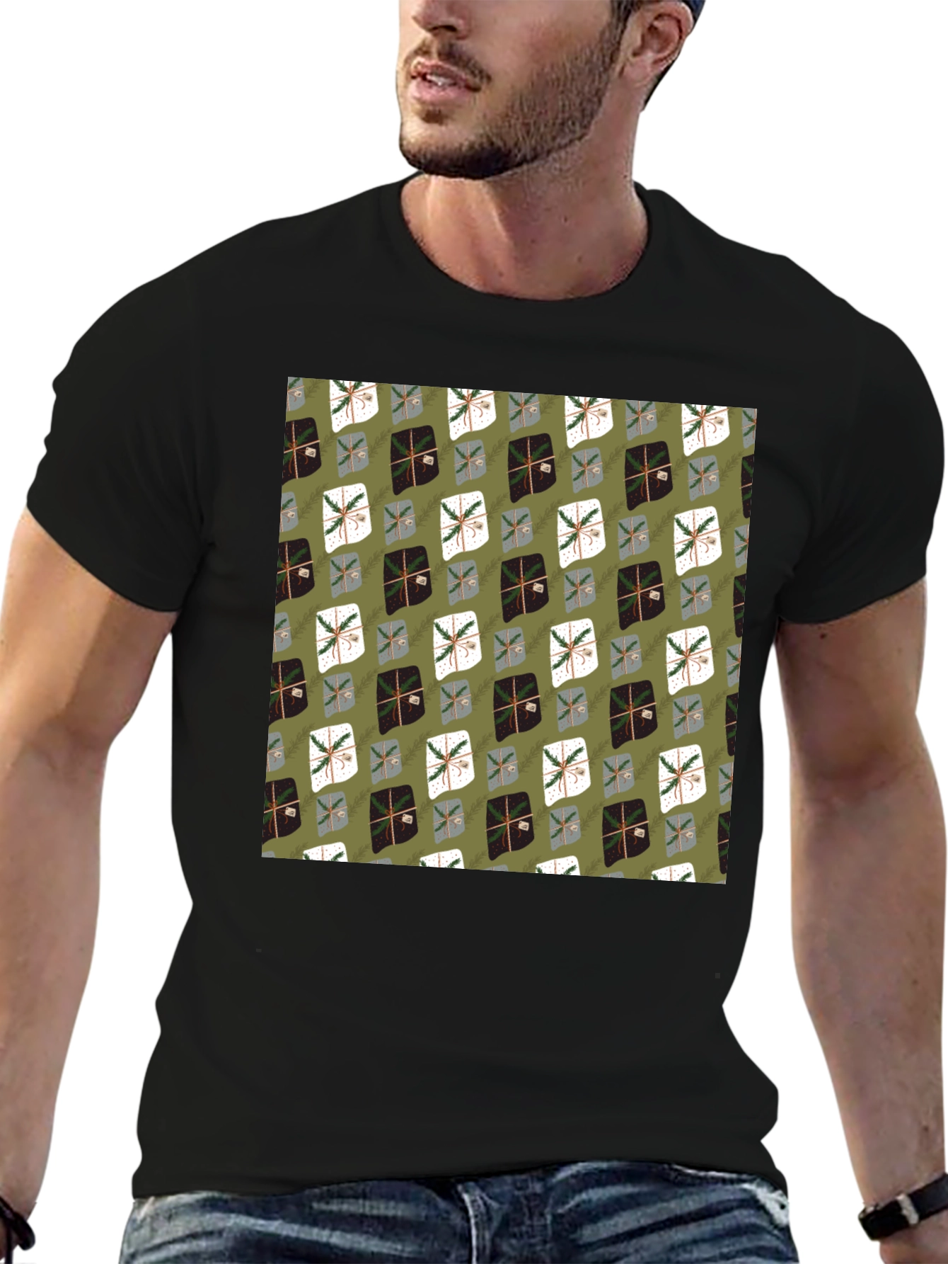 Gift Boxes Patterned T-Shirt