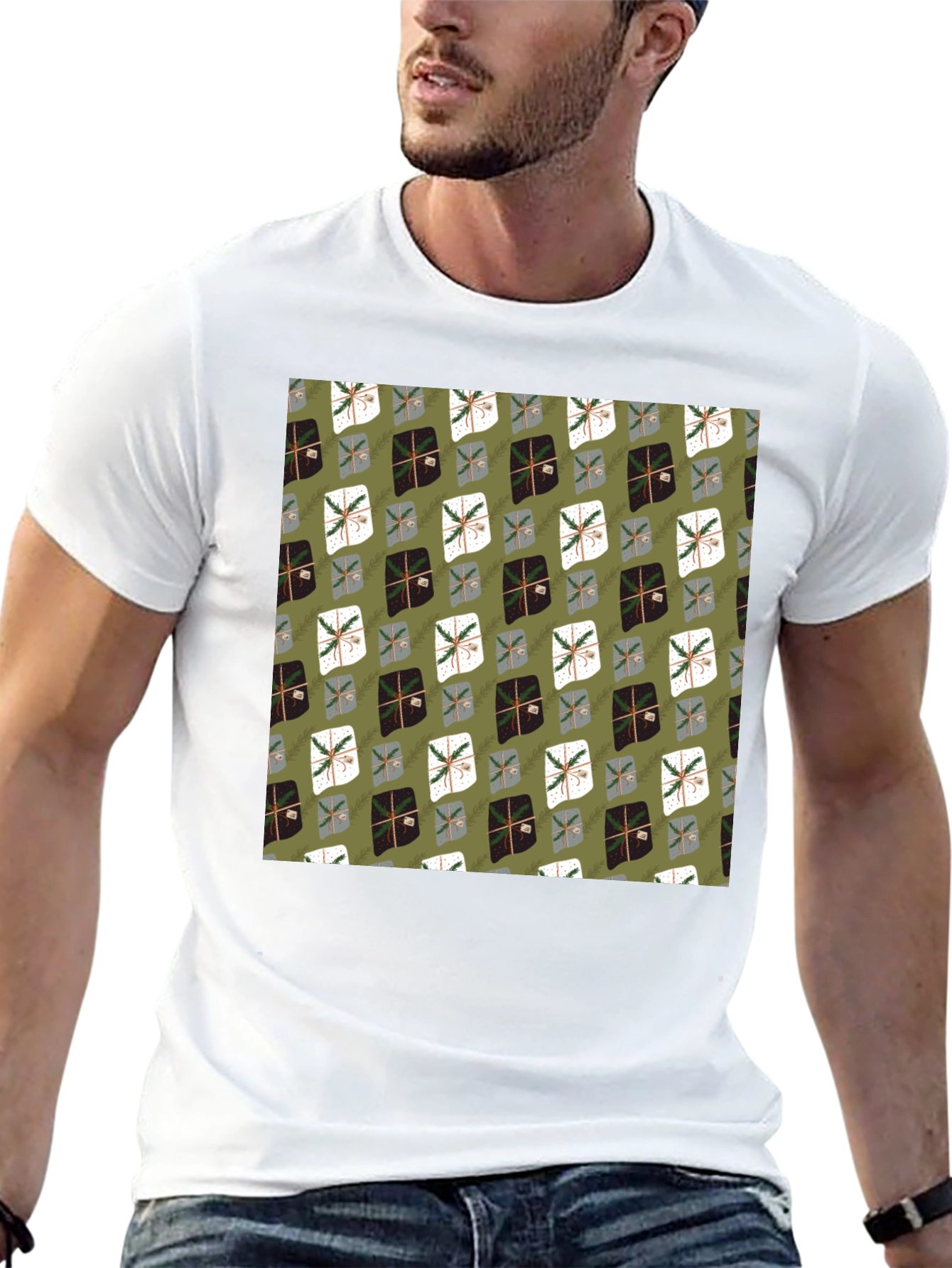 Gift Boxes Patterned T-Shirt