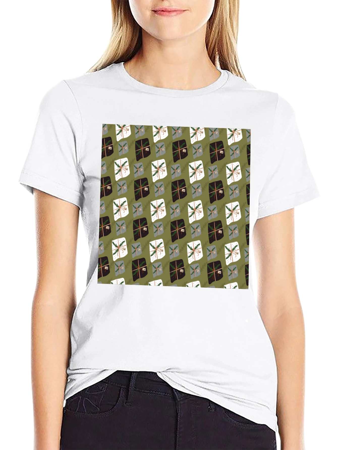 Gift Boxes Patterned T-Shirt