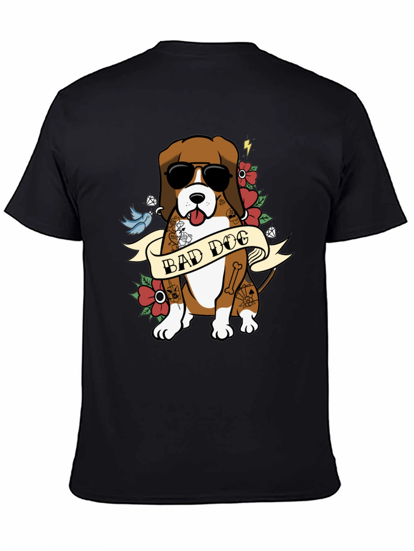 Bad Dog T-Shirt - Cool Canine Design