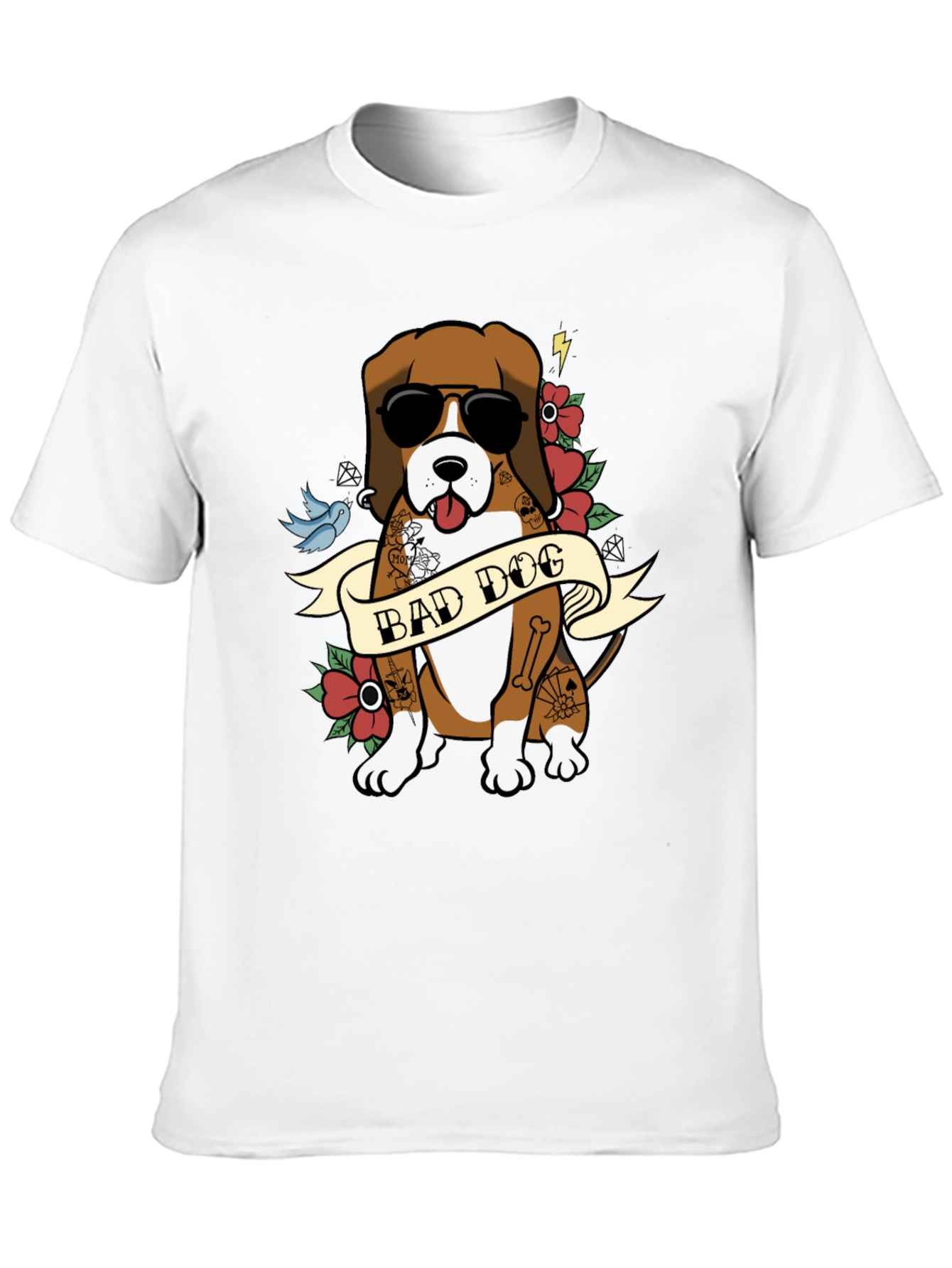 Bad Dog T-Shirt - Cool Canine Design