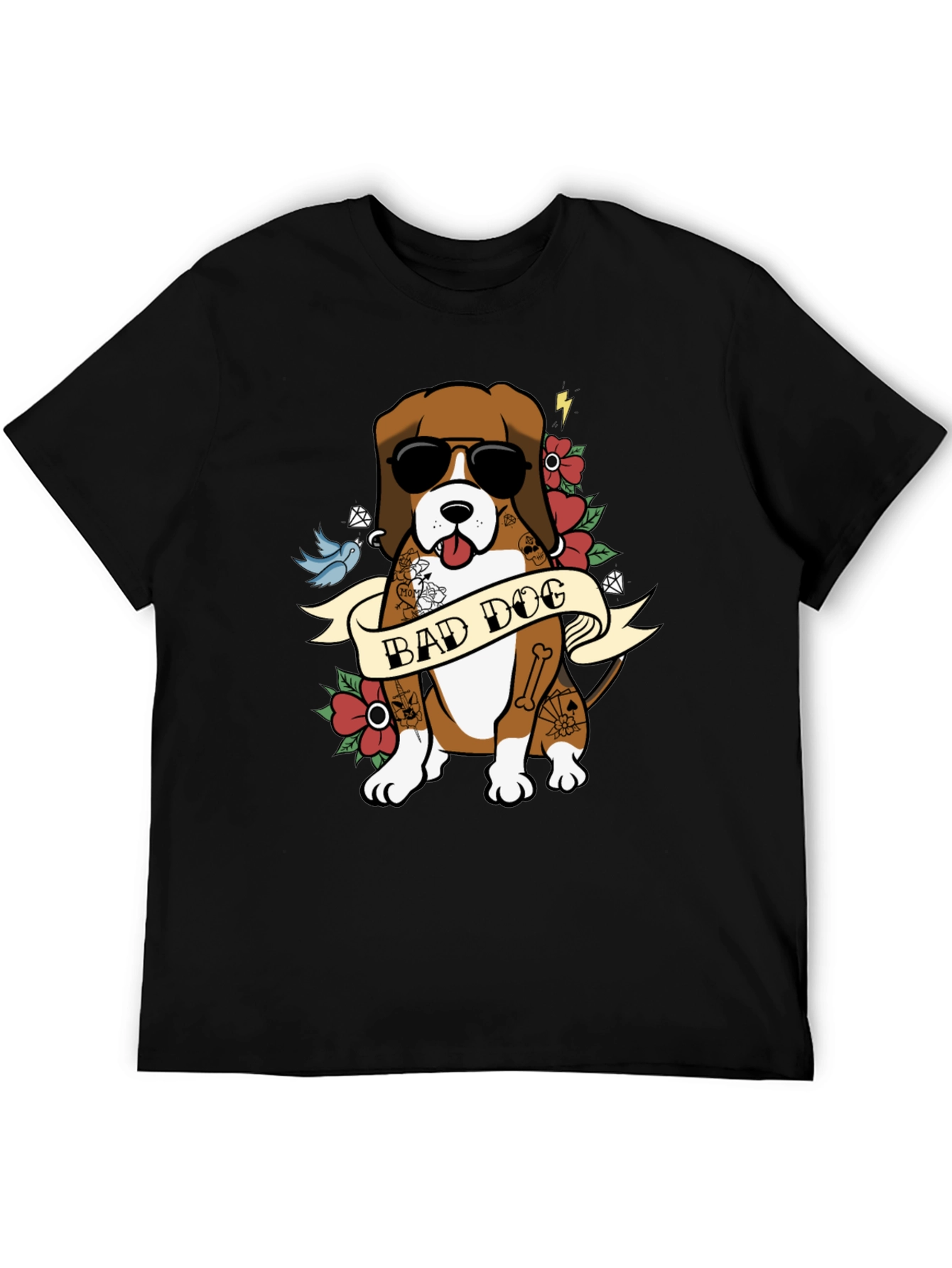 Bad Dog T-Shirt - Cool Canine Design