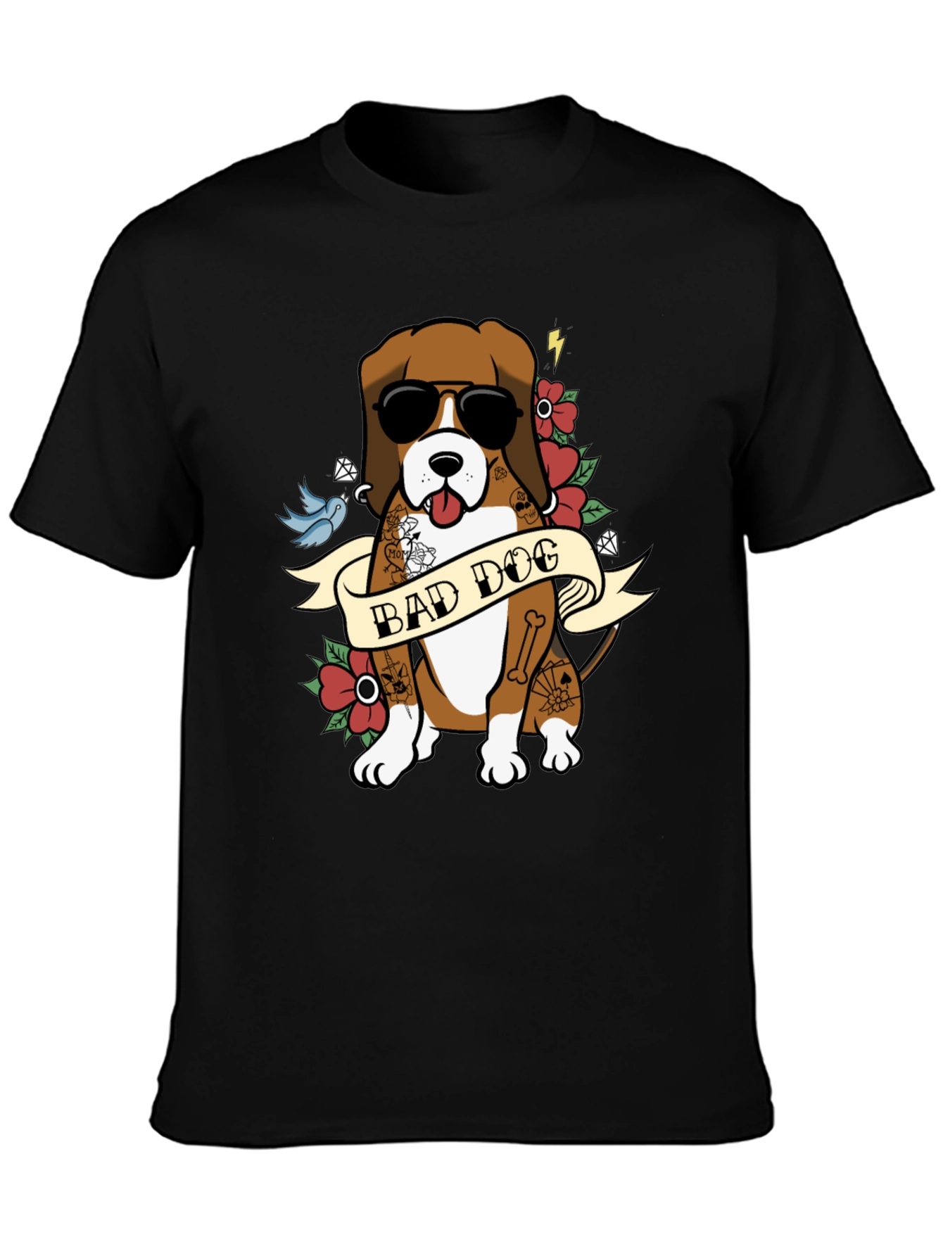 Bad Dog T-Shirt - Cool Canine Design