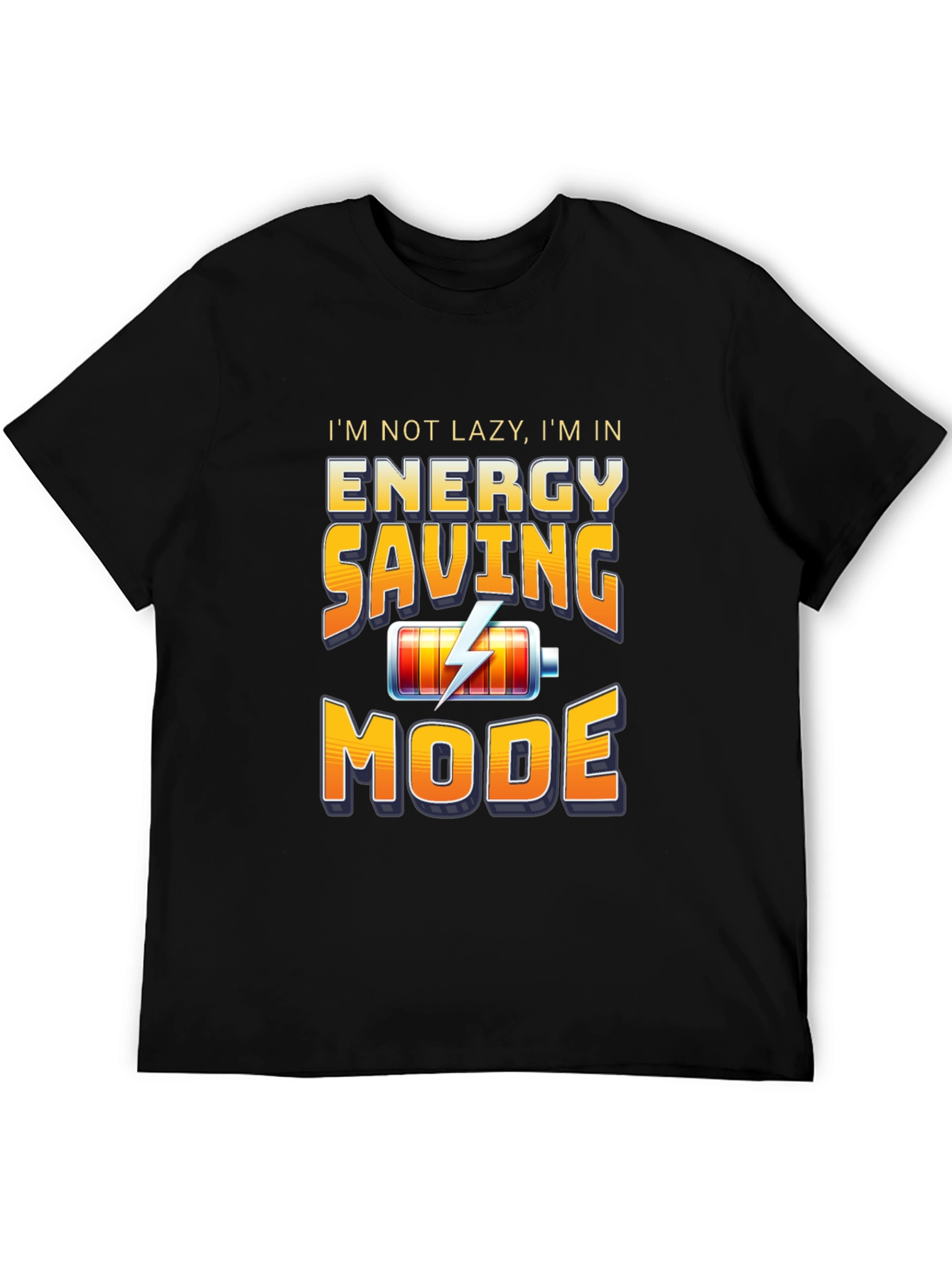 Energy Saving Mode Graphic T-Shirt